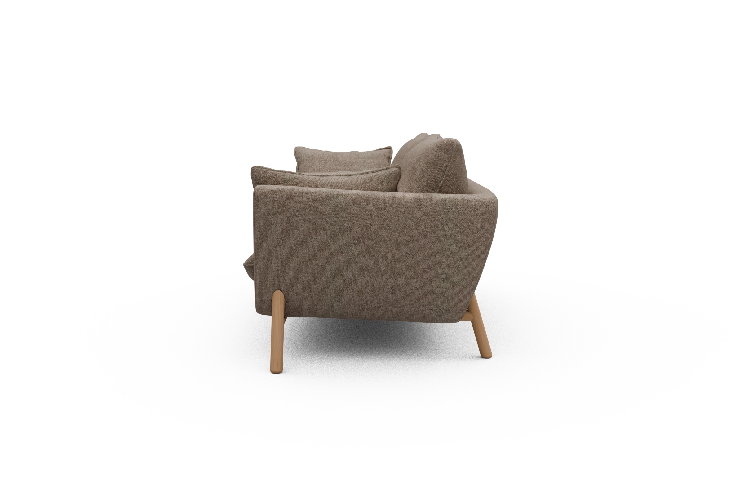Sofa Emil 2-Sitzer Beinfarbe Eiche Natur Sama-Antelope
