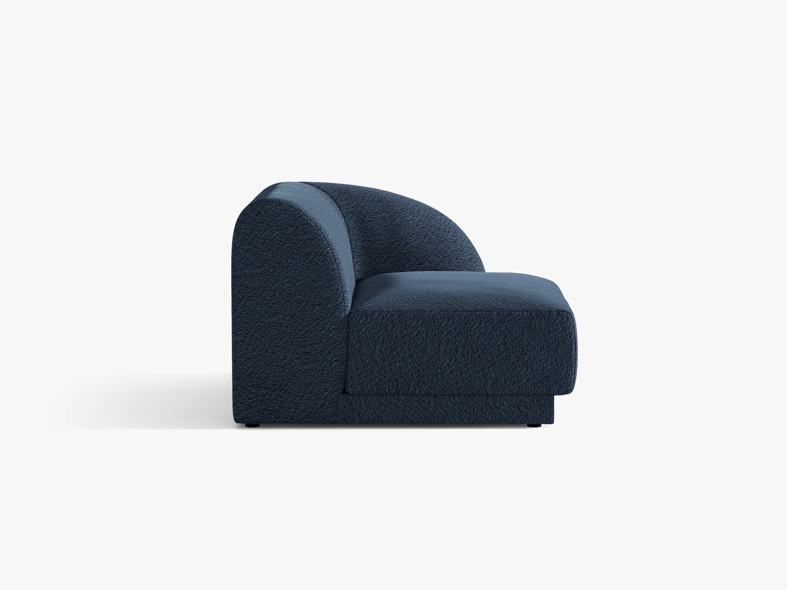 Micadoni Eckmodul Miley 1-Sitzer Rechts Boucle Baloo Dunkelblau