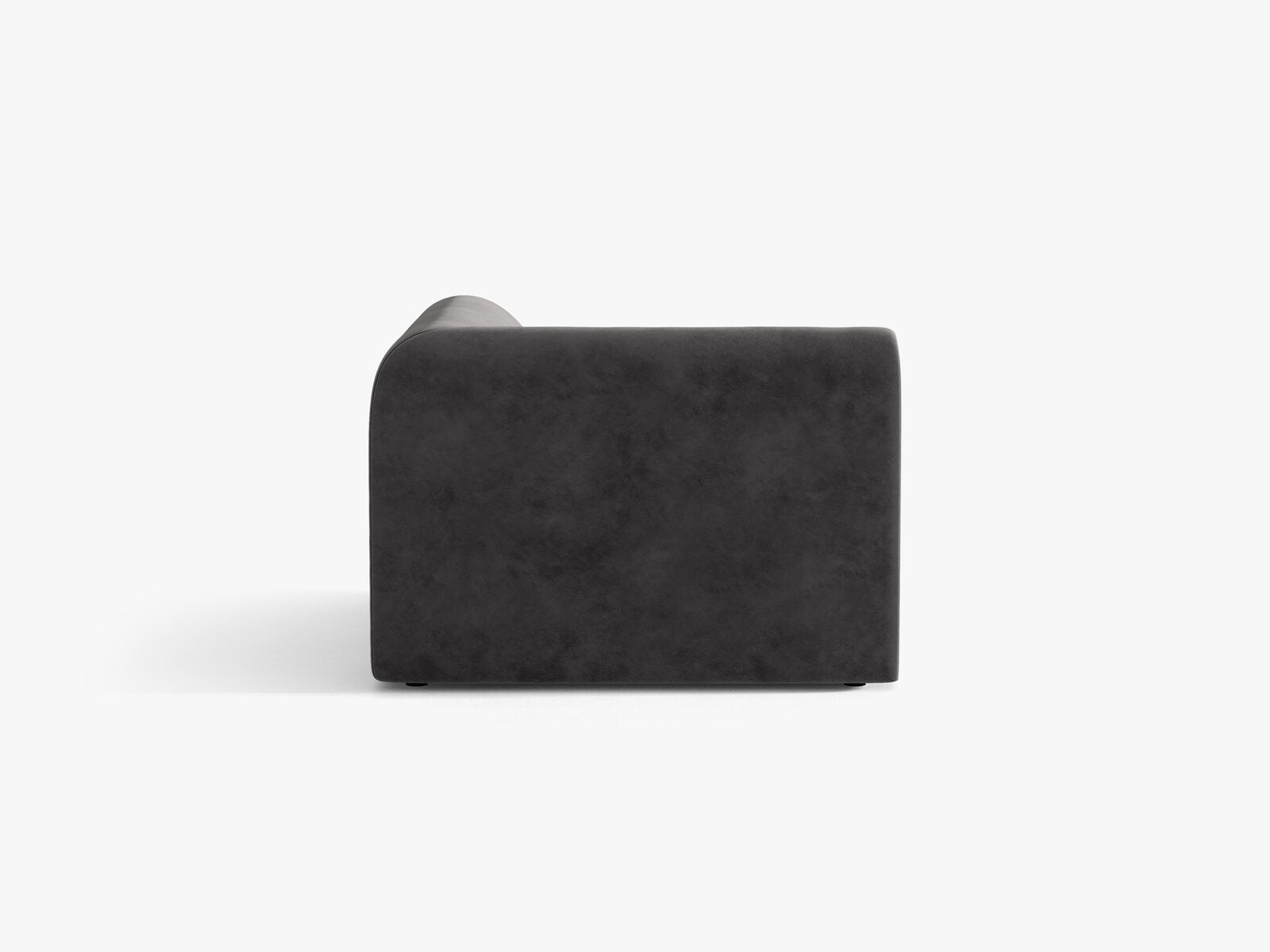 Micadoni Modul Ecke Miley Samt Bluvel Grau