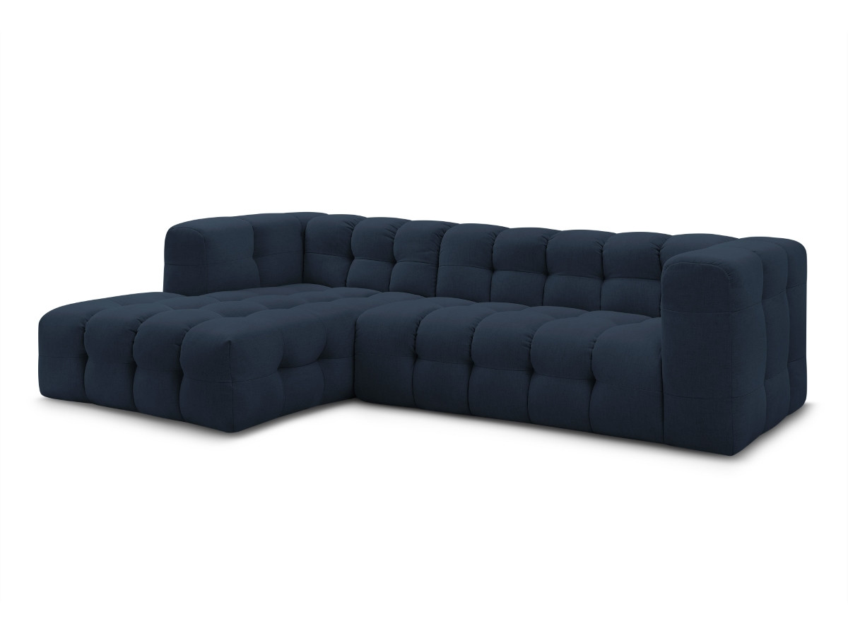 Bobochic Cloud Ecksofa 288 × 184 cm Stoff Dunkelblau Ecke links