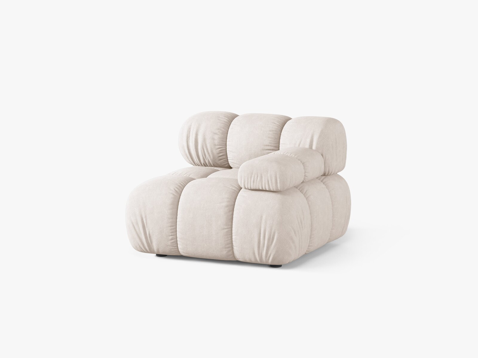 Micadoni Eckmodul Bellis Rechts Strukturierter Stoff Liberty Beige