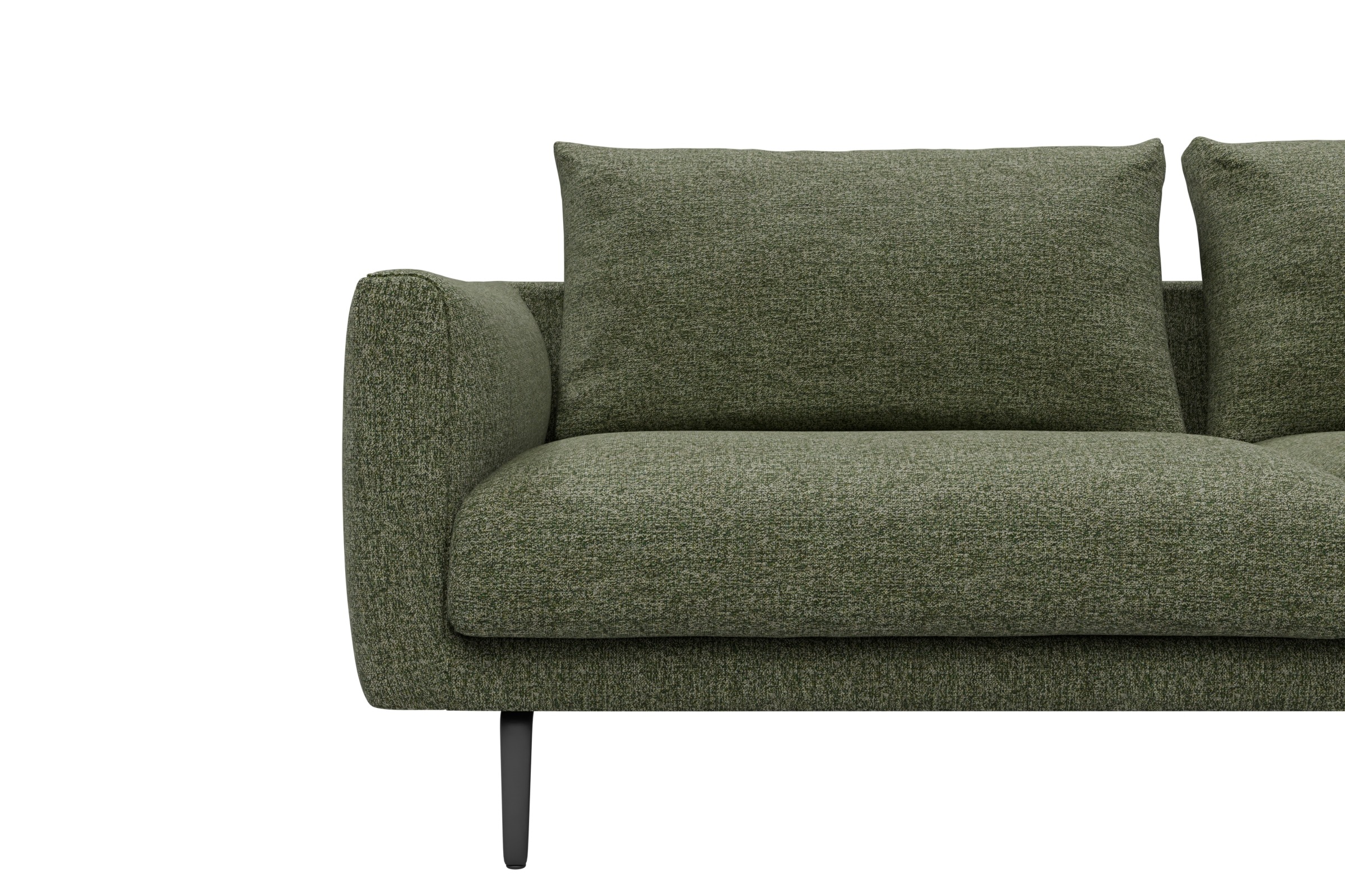 Ecksofa Karl Relax-Ecke rechts mit 2,5-Sitzer Carreno-Vivid-Green