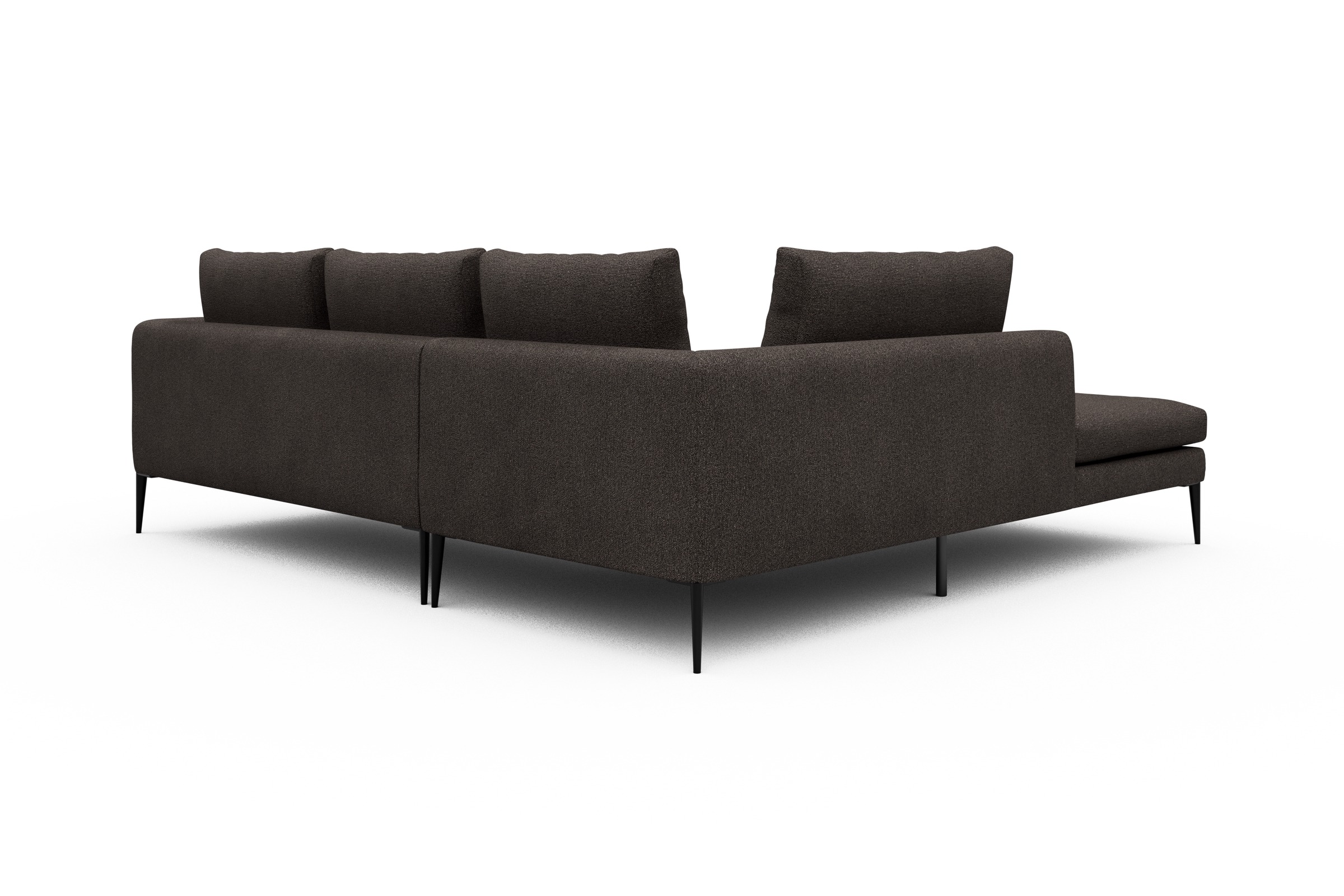 Ecksofa Paul Relax-Ecke links mit 2-Sitzer Boucle-Taupe