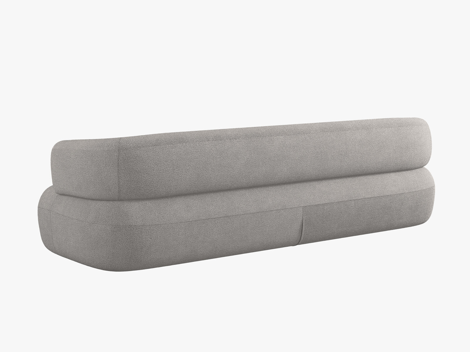 Micadoni Sofa Jenny 3-Sitzer Boucle Now or Never Hellgrau