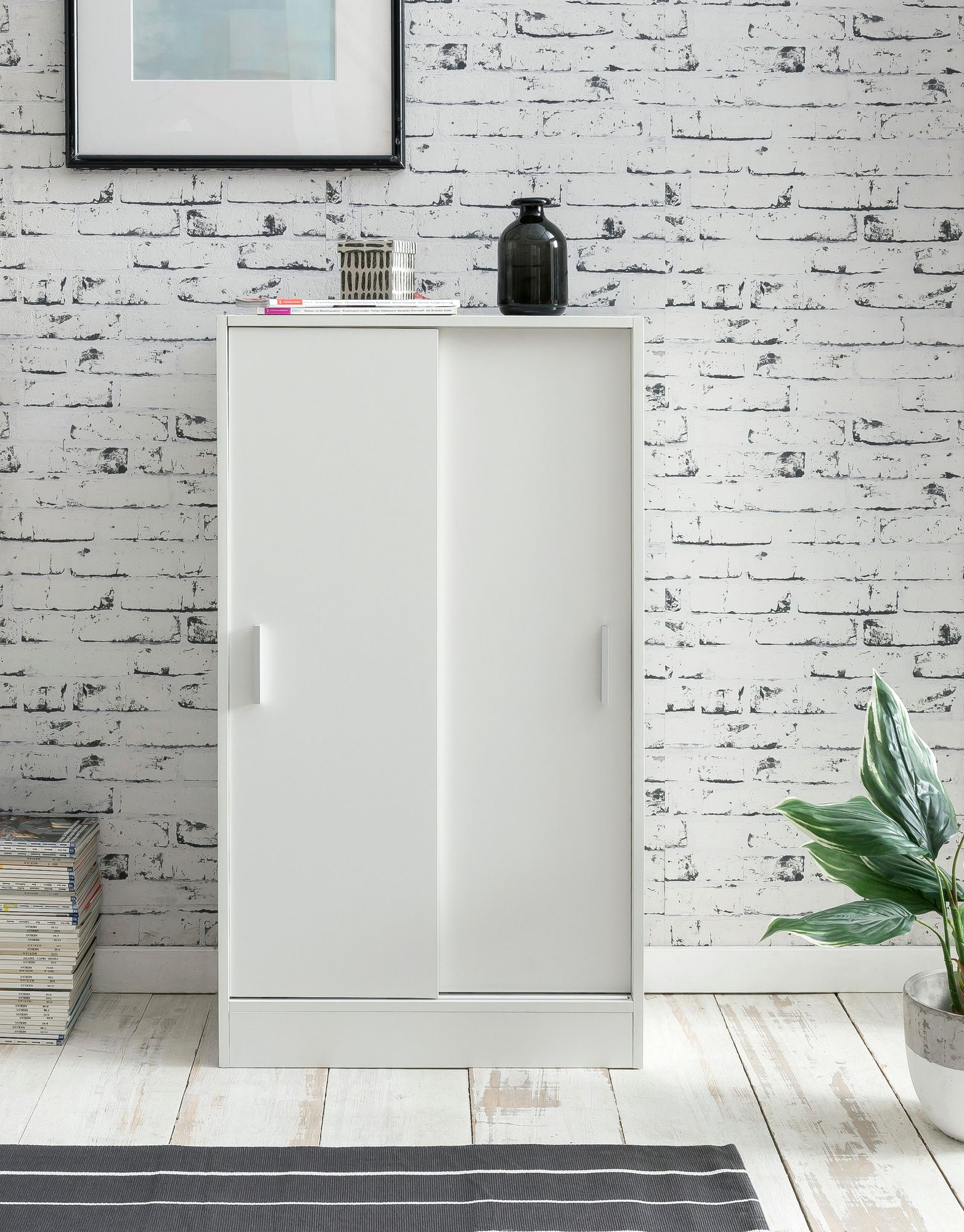Sideboard Kegnaes Weiß 60 × 28,5 × 107,5 cm
