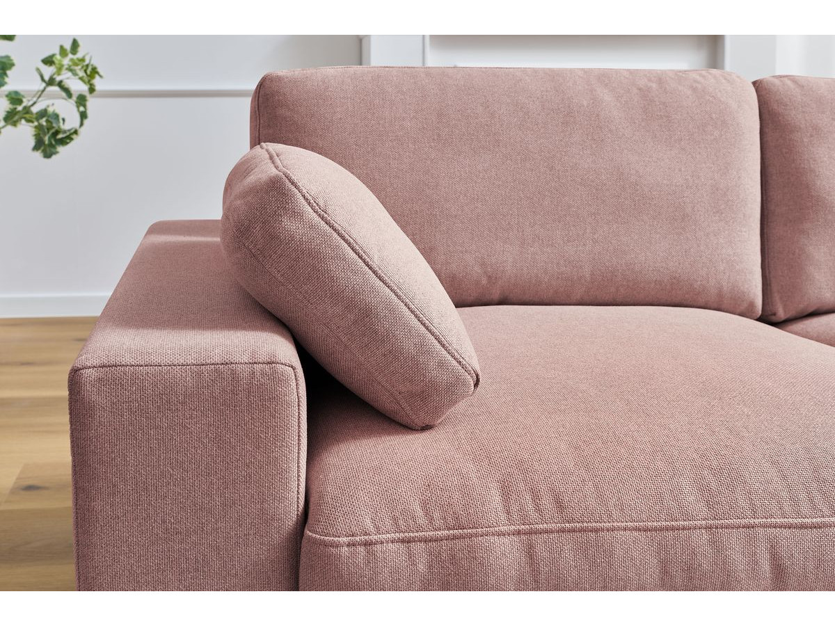 Bobochic Belair Sofa 4-Sitzer Stoff Rosa