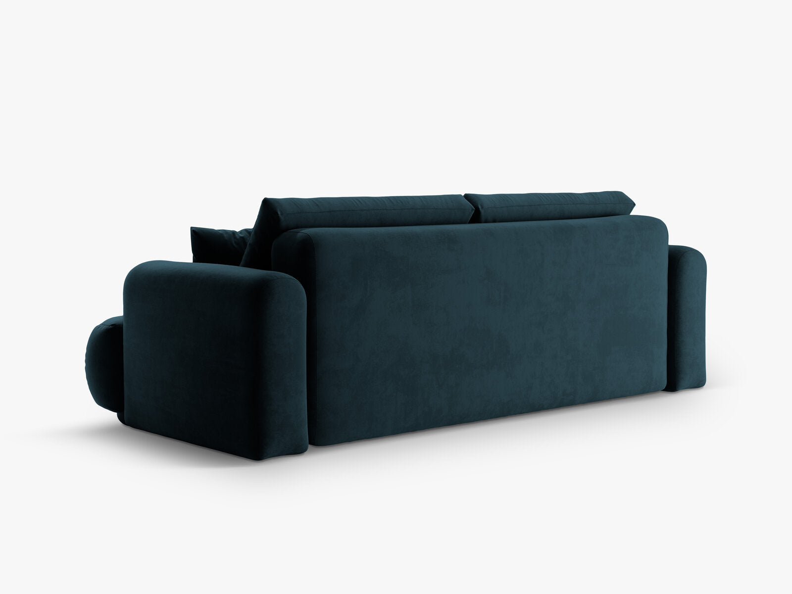 Micadoni Ella Sofa Mit Bettfunktion Und Stauraum Samt Vogue Dunkelpetrol