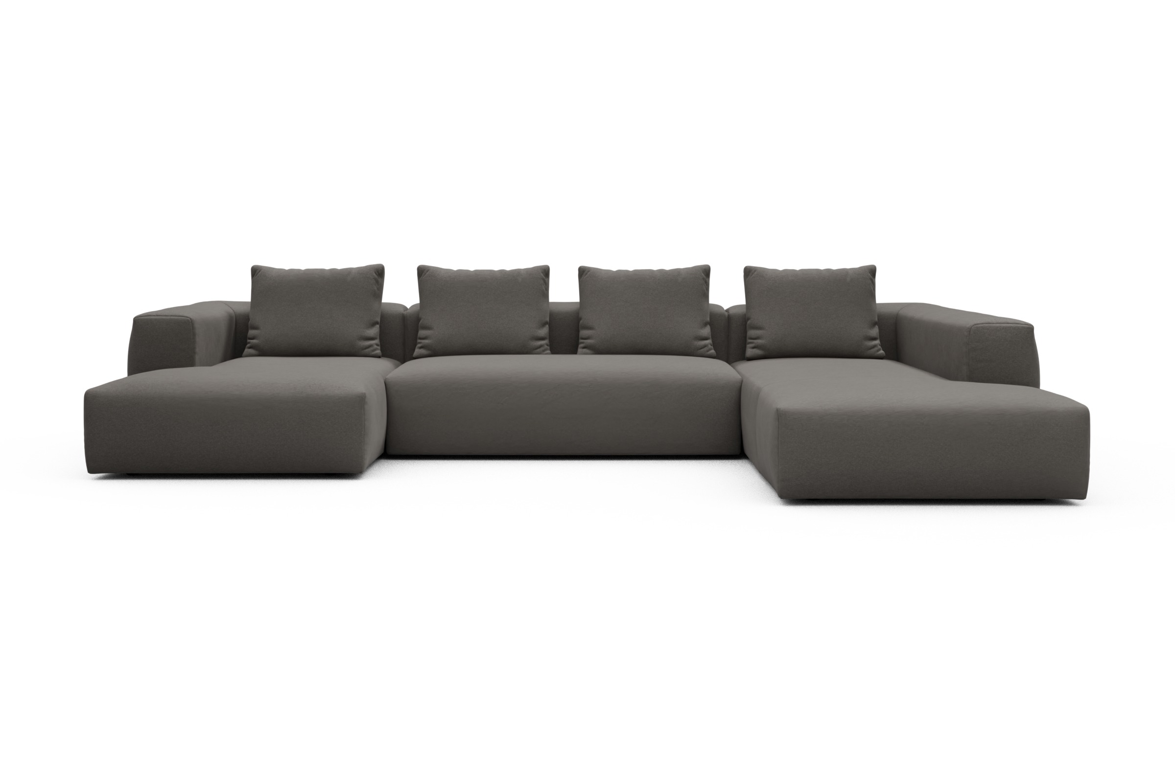 Skandi Home Wohnlandschaft Fred Relax-Ecke rechts mit 2-Sitzer und Chaiselongue links Satya-Taupe moebelfaktor
