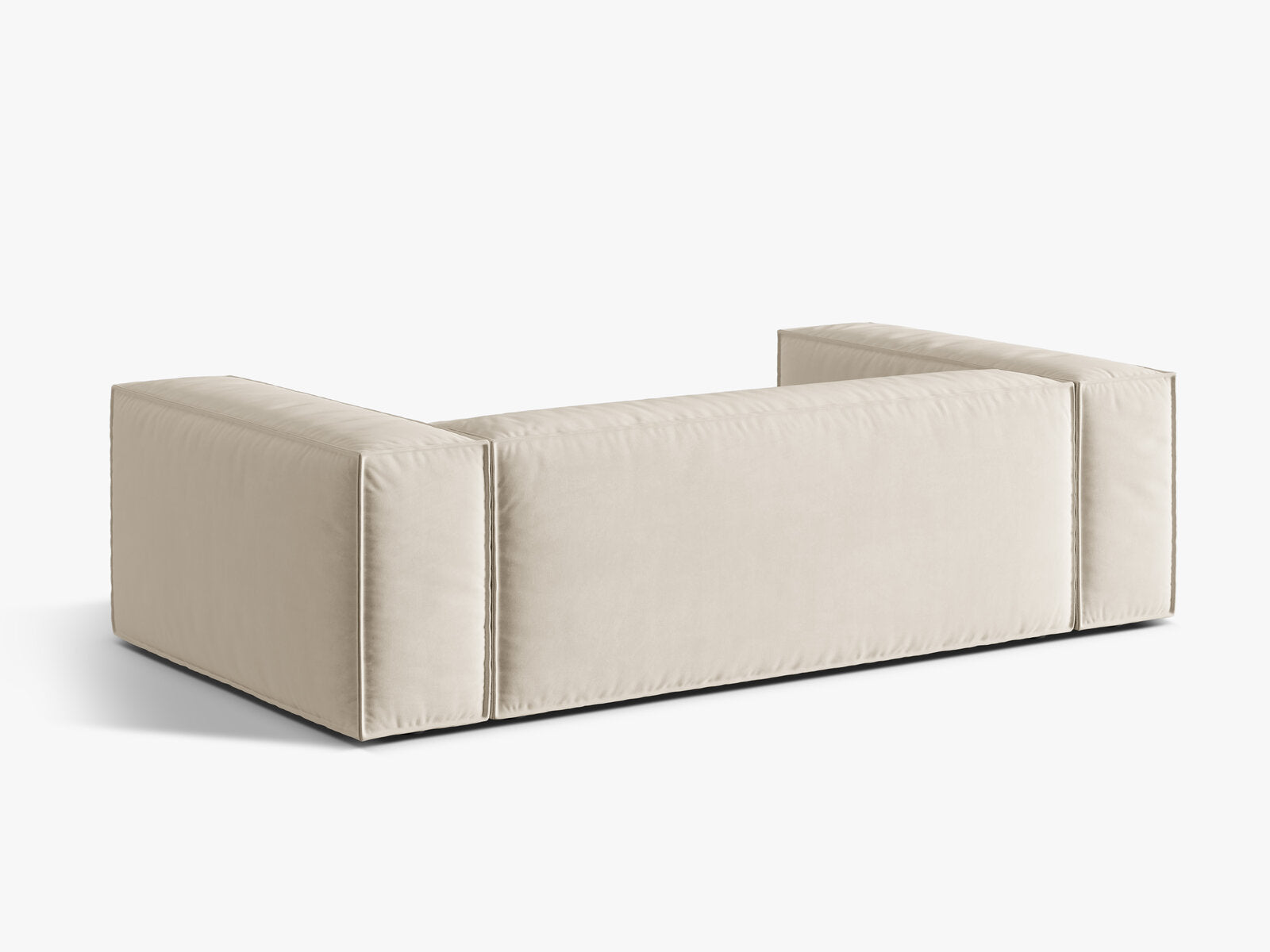 Micadoni Sofa Nuria 3-Sitzer Samt Beige