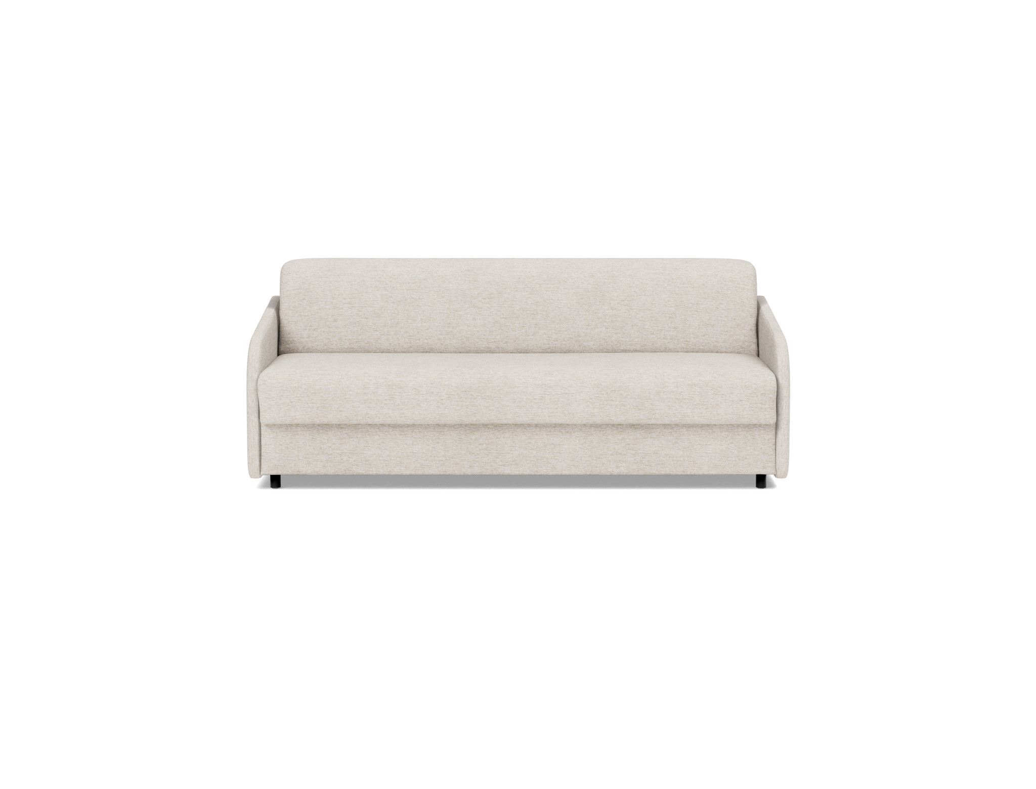 Schlafsofa Eivor mit Memory-Matratze 160 Chenille Yuveno 470-Natural