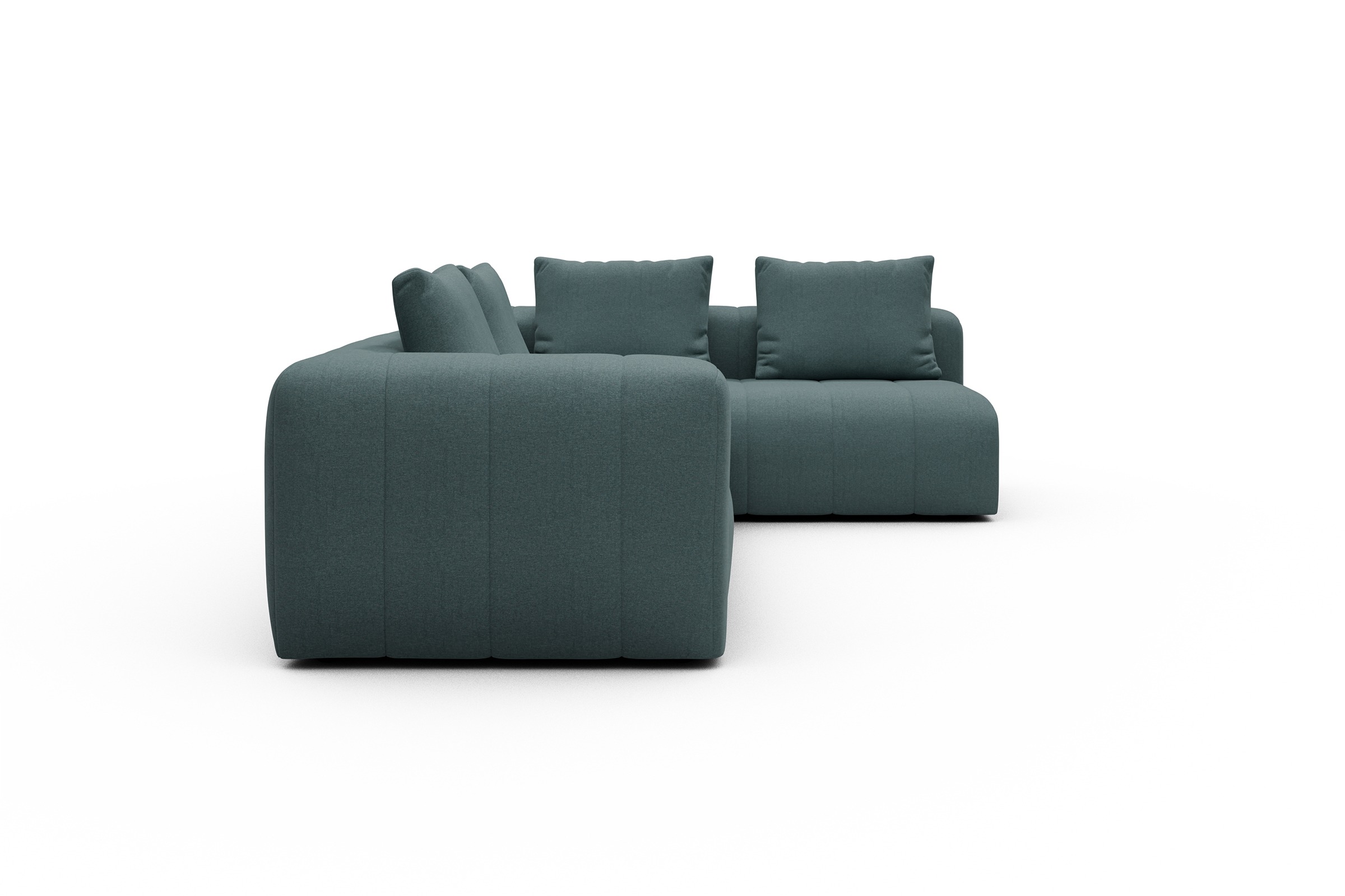 Ecksofa Hugo 2x 2,5-Sitzer Armlehne links Satya-Niagara