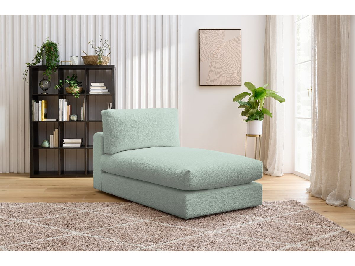 Bobochic Paris Méridienne-Modul Bouclé-Stoff Grün