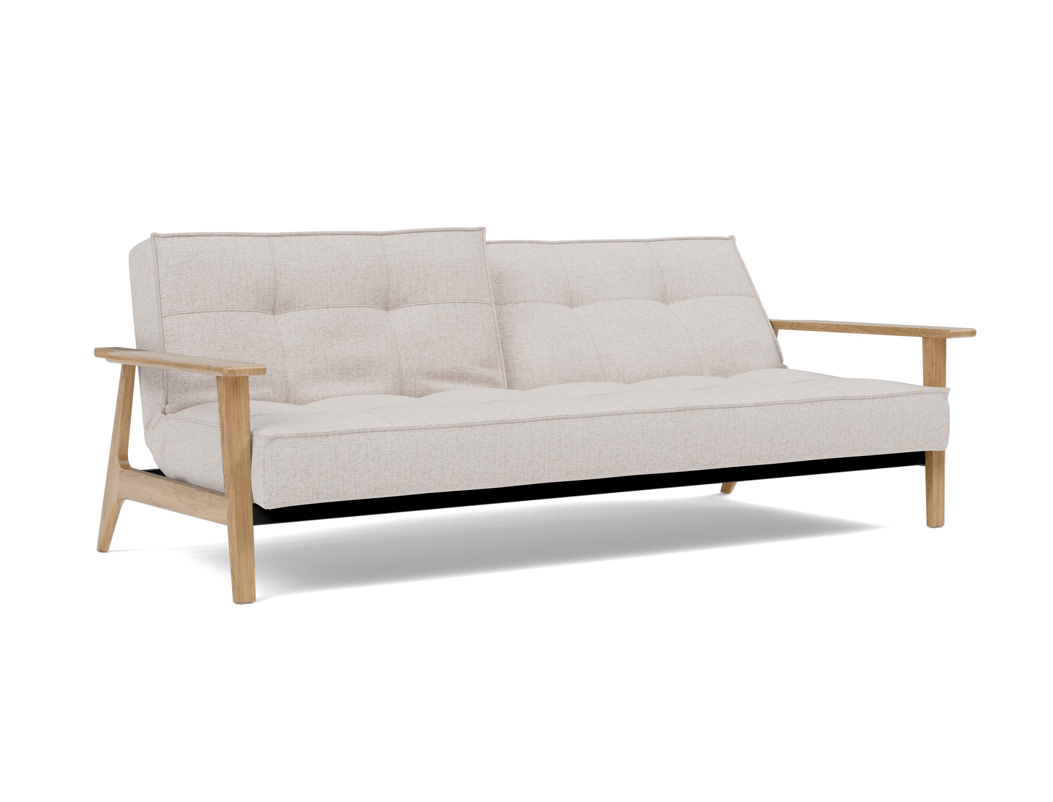 Schlafsofa Splitback Frej Strukturierter Stoff Weda 300-Weda-Sand