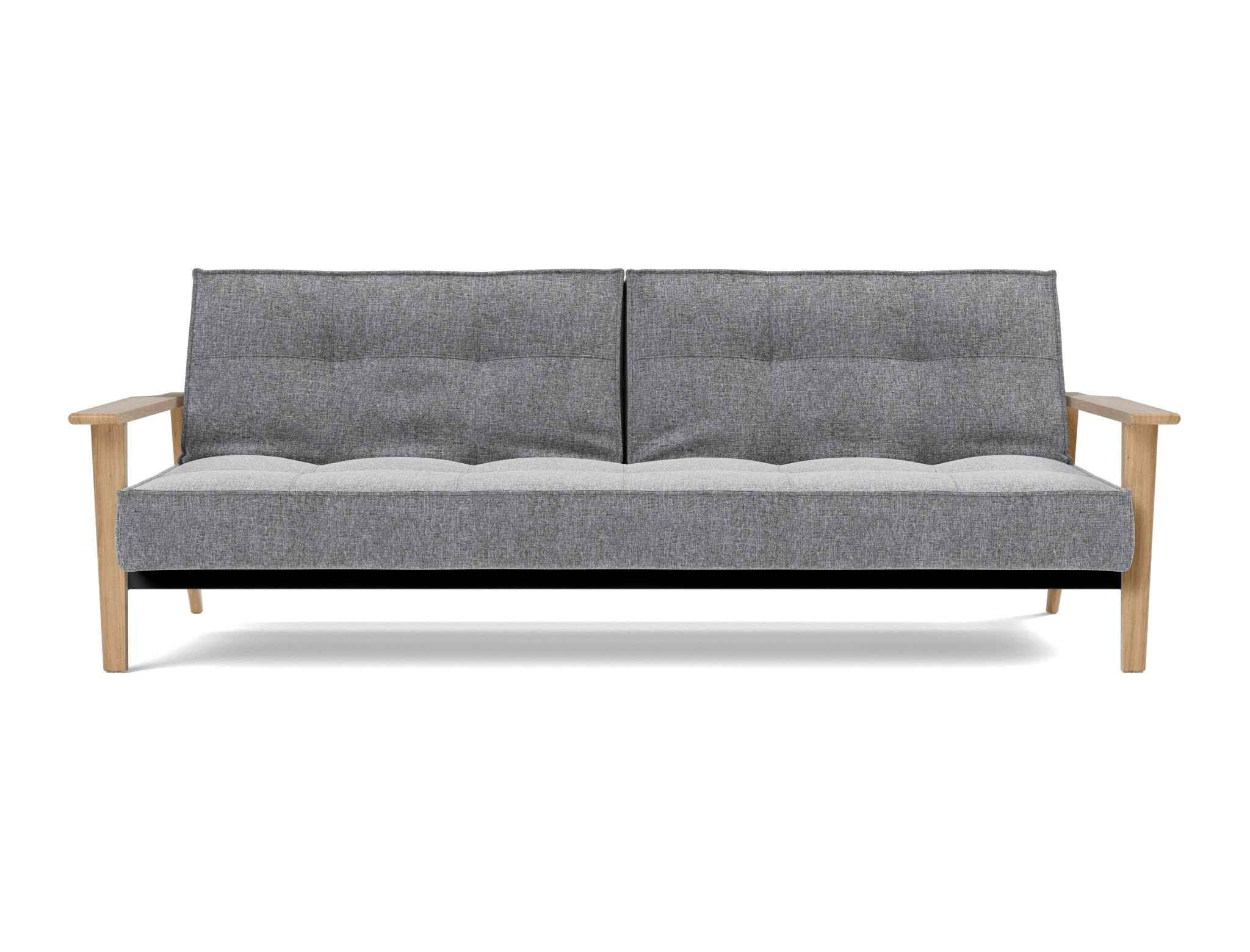 Schlafsofa Splitback Frej Strukturierter Stoff Twist 565-Granite