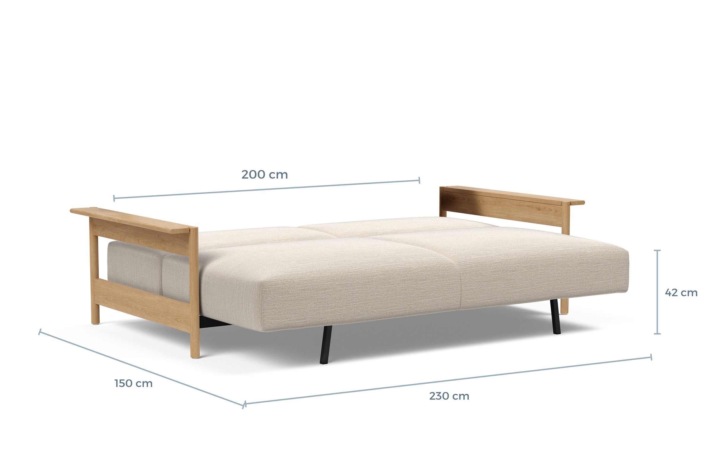 Schlafsofa Malloy Wood