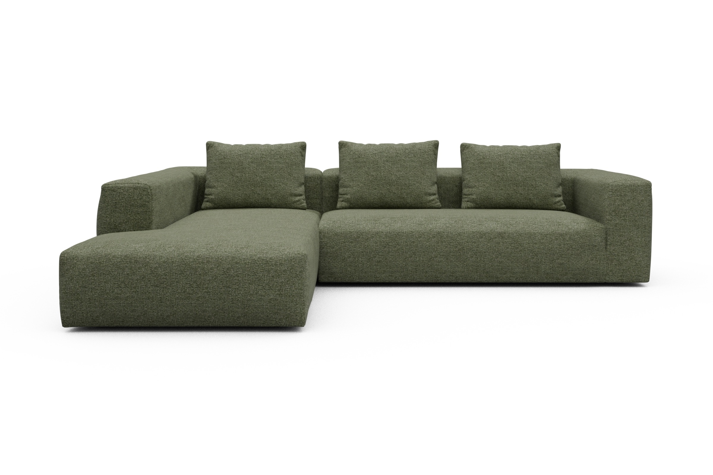 Skandi Home Ecksofa Fred Relax-Ecke links mit 2,5-Sitzer Carreno-Vivid-Green moebelfaktor