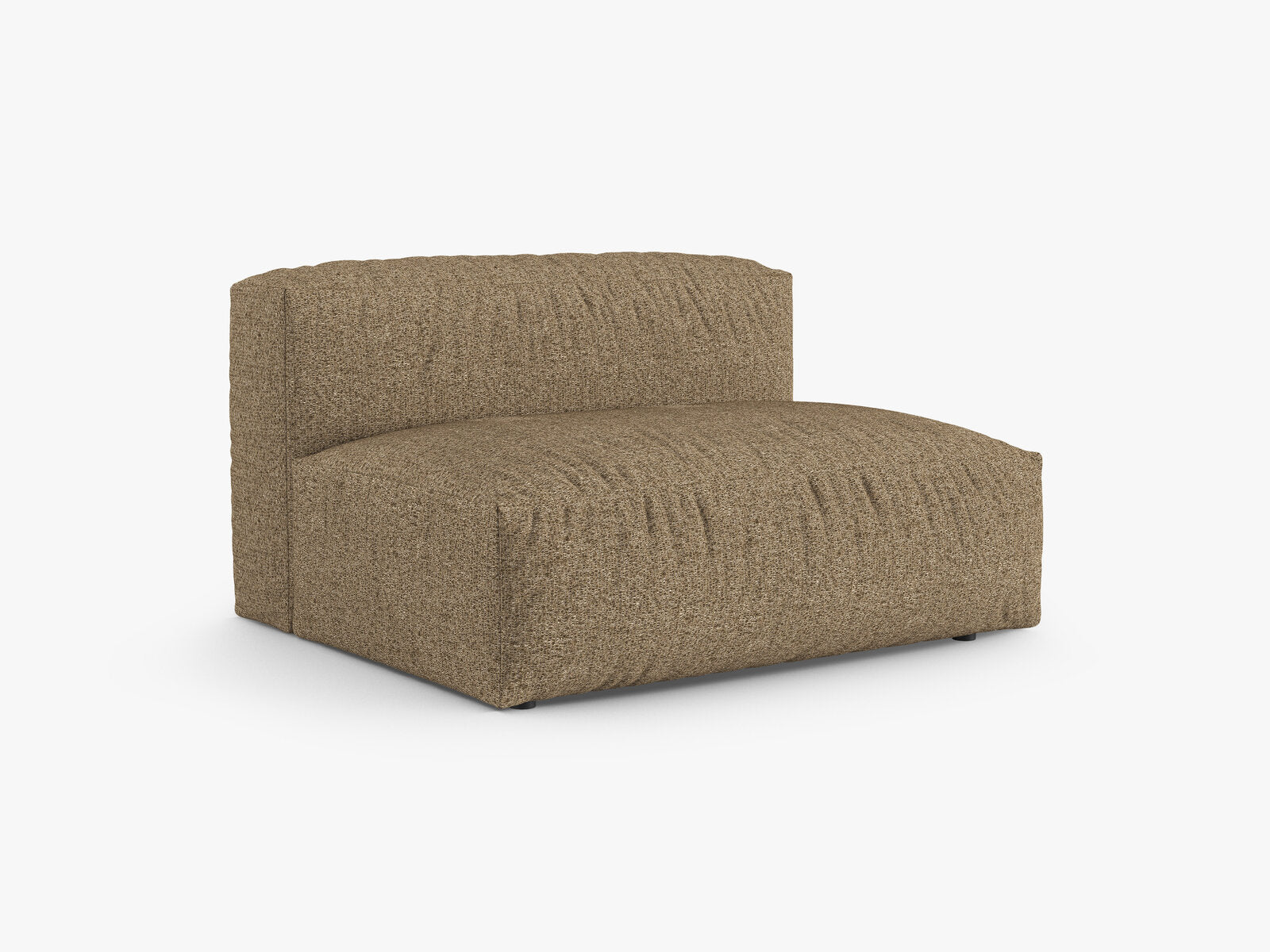 Micadoni Mittelmodul Martina 1-Sitzer Groß 90cm Sitztiefe Boucle Monet Cappuccino