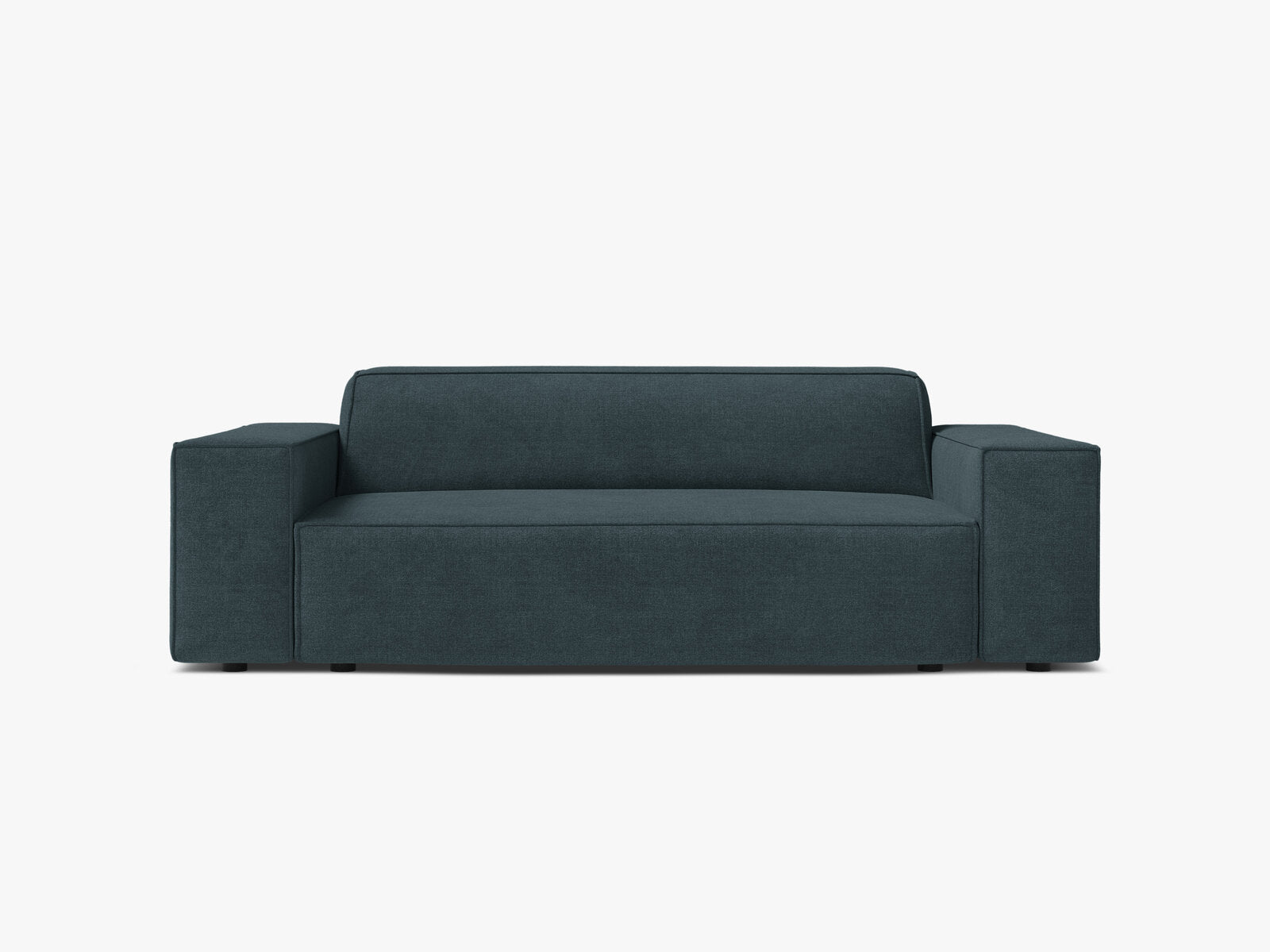Micadoni Jodie Sofa 2-Sitzer Strukturierter Stoff Liberty Dunkelpetrol