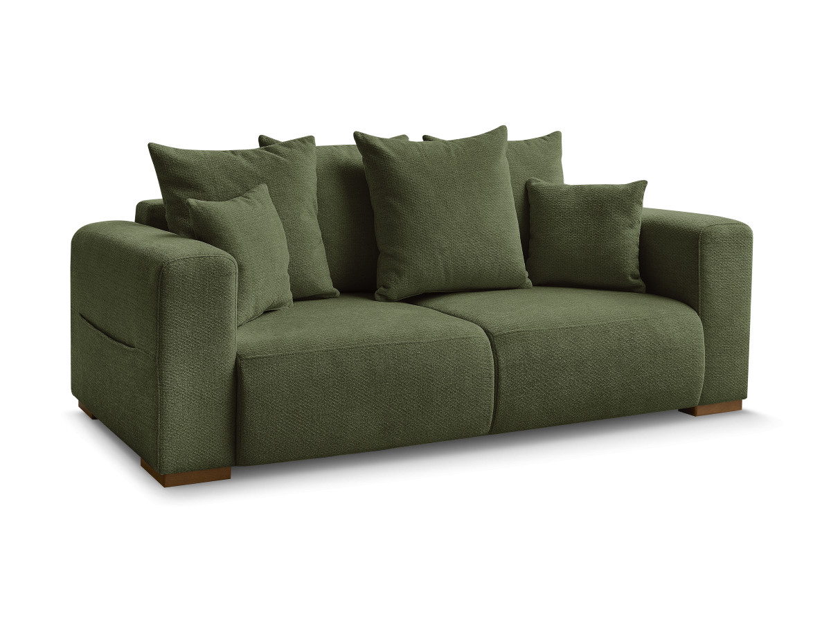 Bobochic Sidonie Sofa 2-Sitzer Melange-Stoff Grün