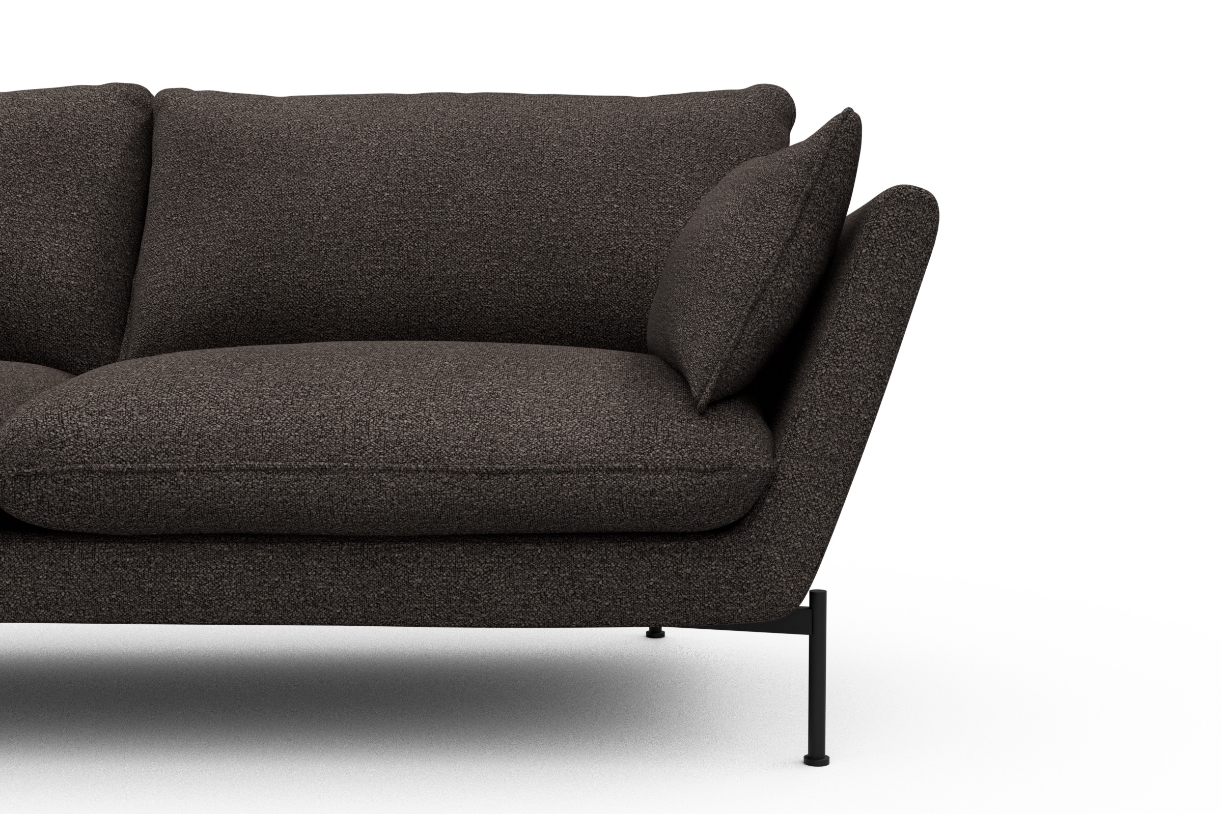 Sofa Anton 2-Sitzer Boucle-Taupe