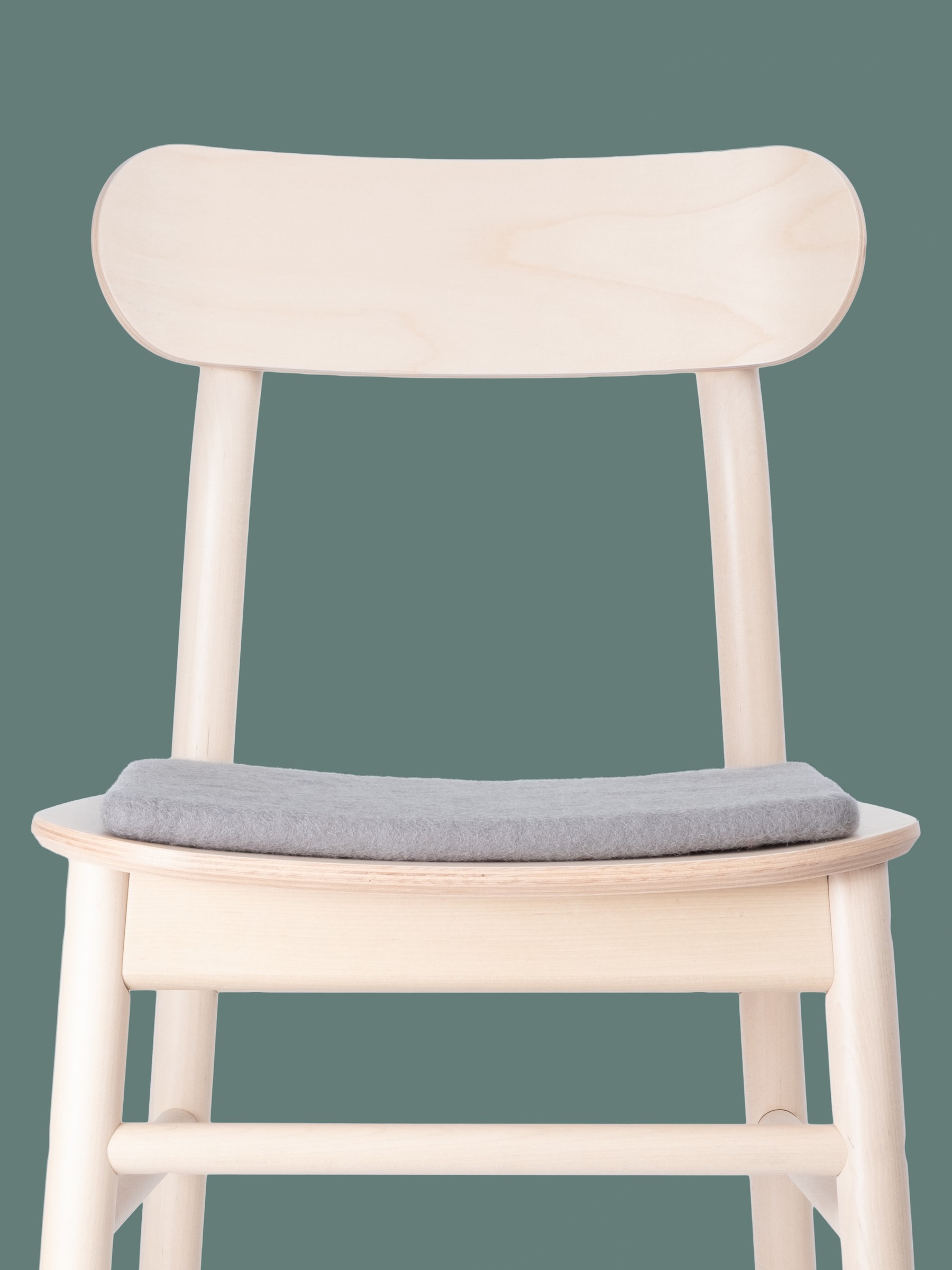 myfelt Kian Filz-Sitzauflage Grau 36 x 36 cm