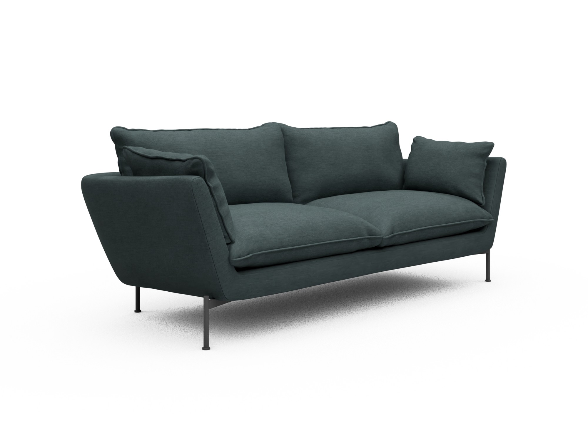 Skandi Home Sofa Anton Soft 3-Sitzer Vivus-Blue moebelfaktor