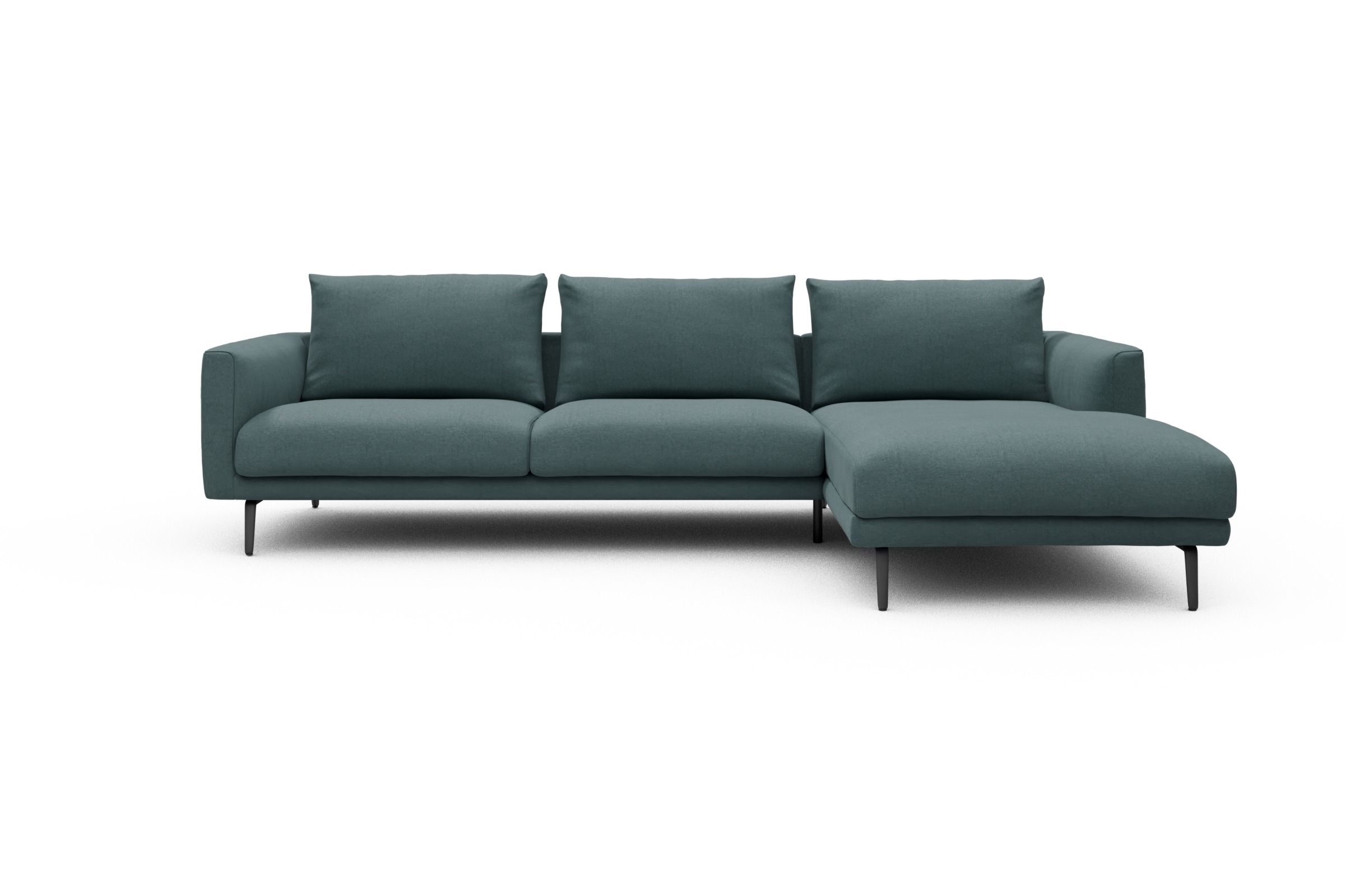 Skandi Home Ecksofa Karl Chaiselongue rechts mit 2,5-Sitzer Satya-Niagara moebelfaktor