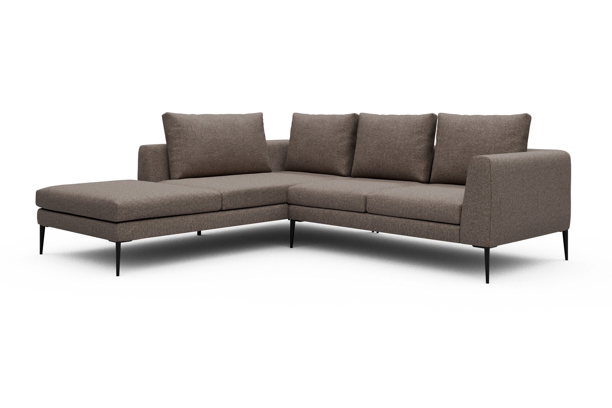 Ecksofa Paul Relax-Ecke links mit 2-Sitzer Sama-Stone