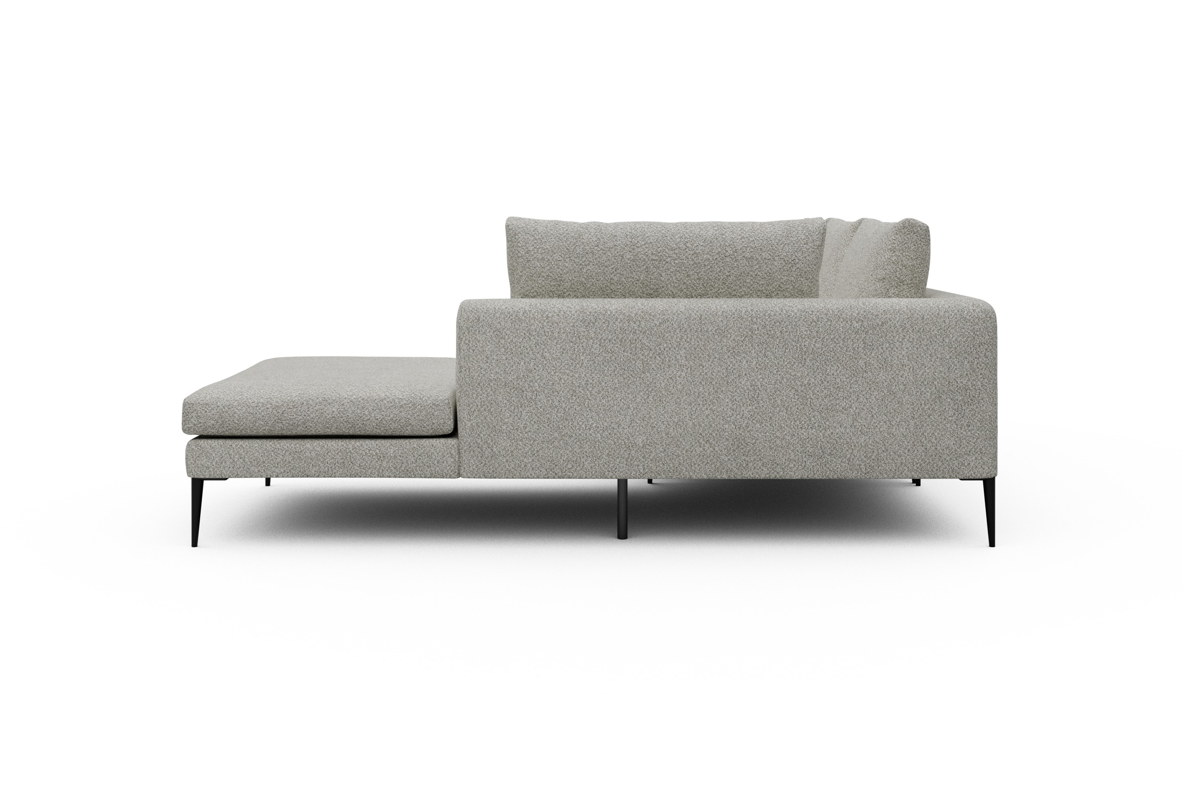 Ecksofa Paul Relax-Ecke rechts mit 2-Sitzer Vanora-Warm-Sand