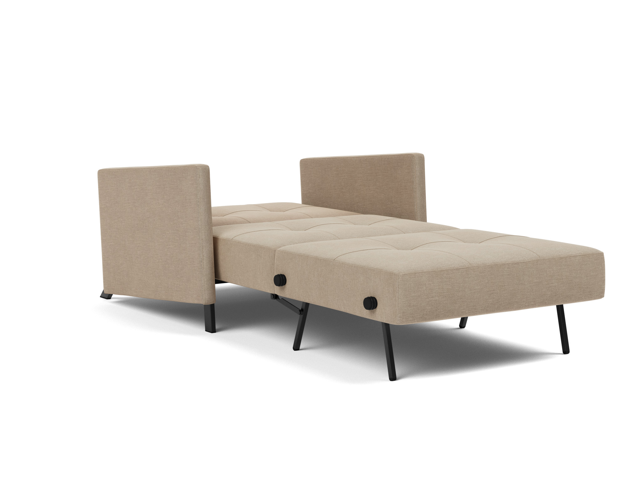 Schlafsessel Cubed 90 mit Armlehnen Flachgewebe Phobos 587-Mocha