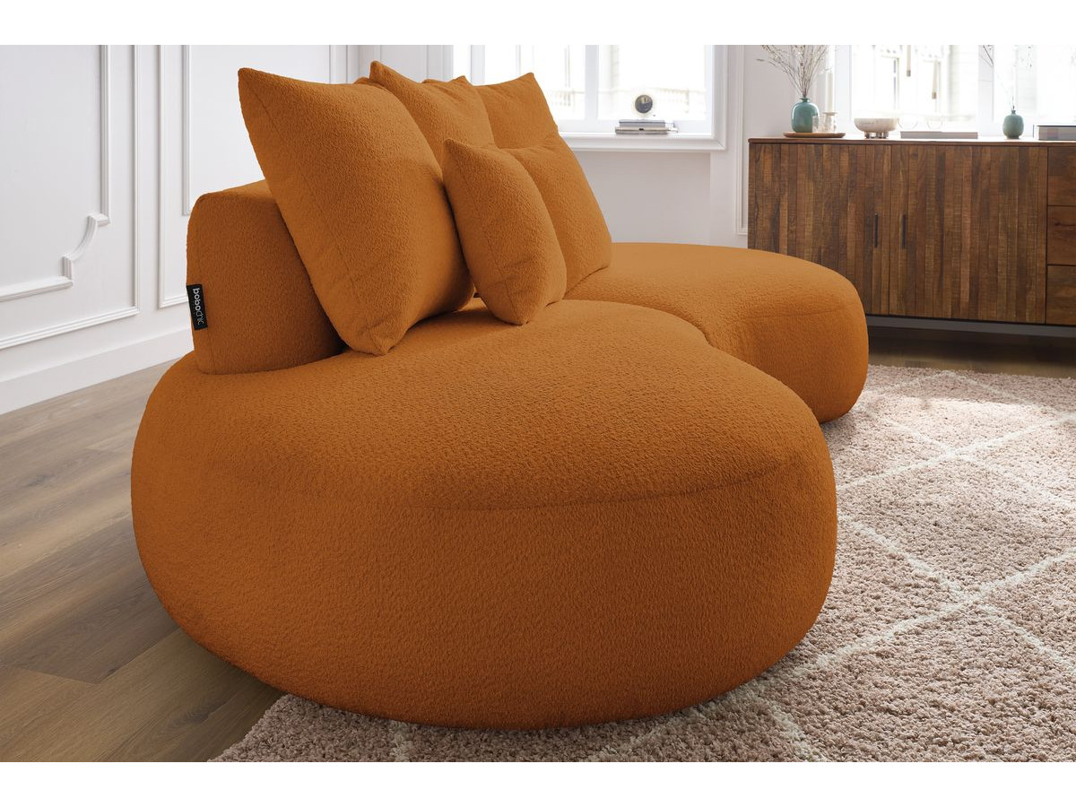 Bobochic Saint-germain Sofa 3-Sitzer Bouclé-Stoff Gelb
