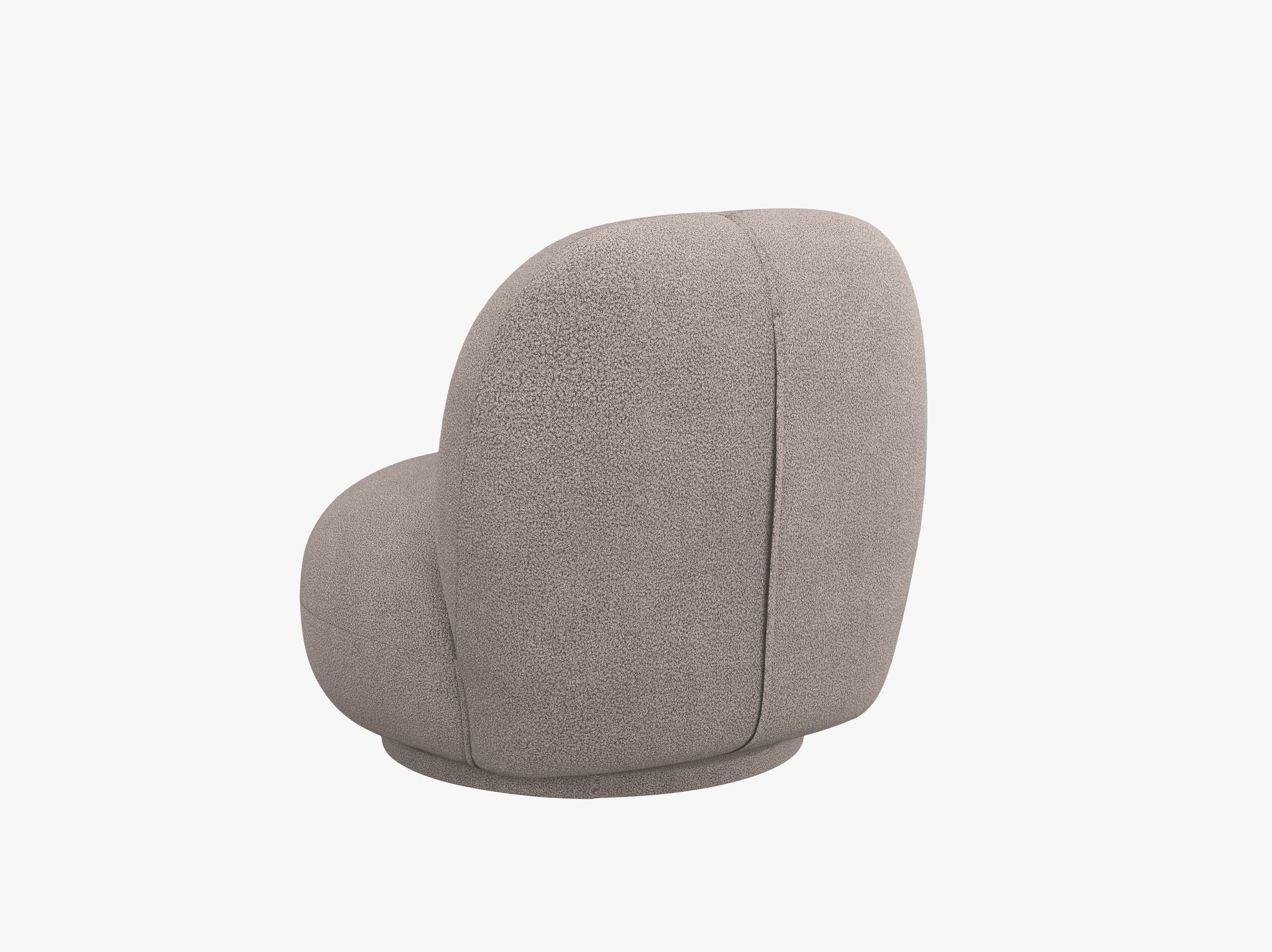 Micadoni Drehbarer Sessel Chuck Boucle Hellbraun