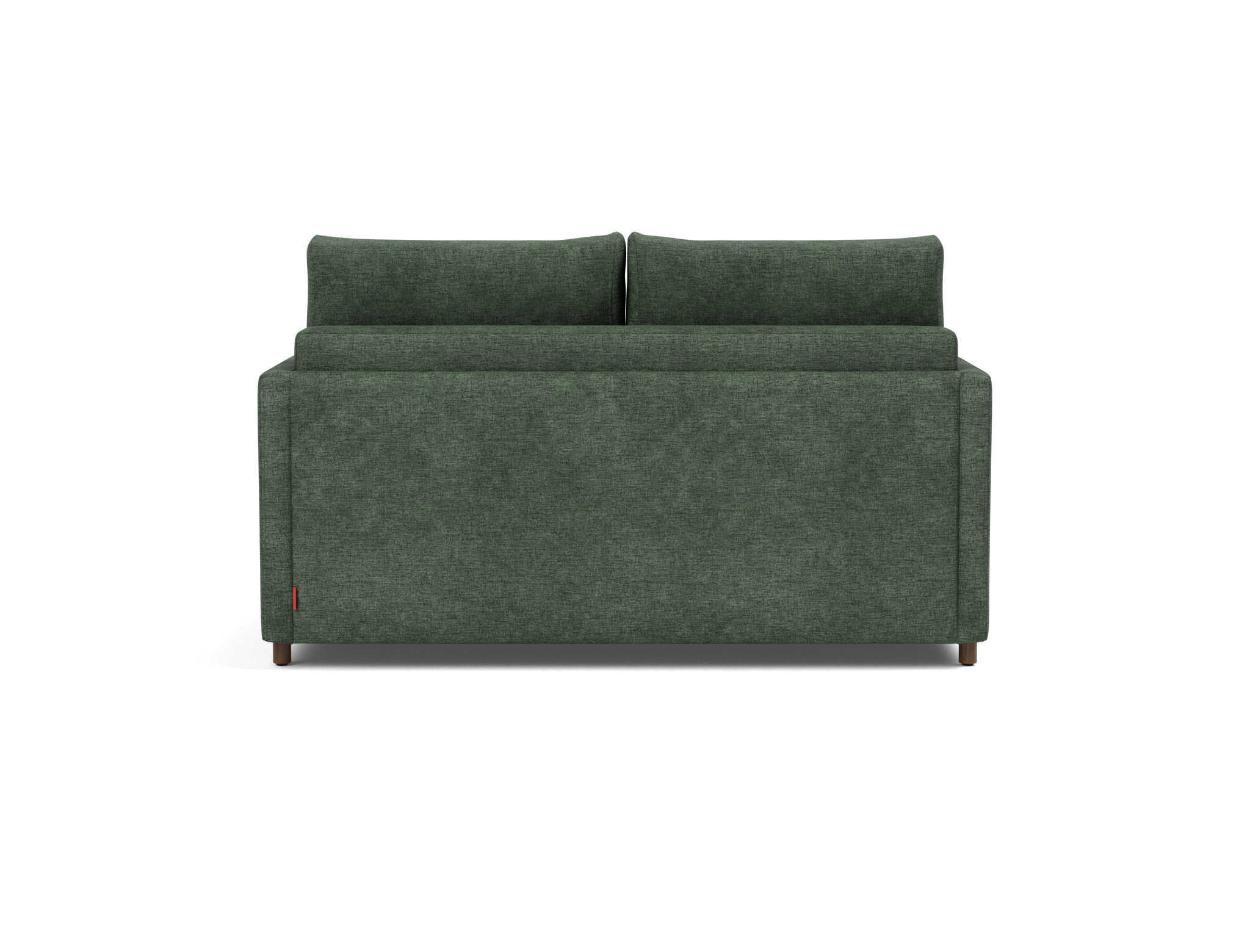 Schlafsofa Neah mit Slim-Armlehnen 140 Flachgewebe Avella 281-Pine-Green