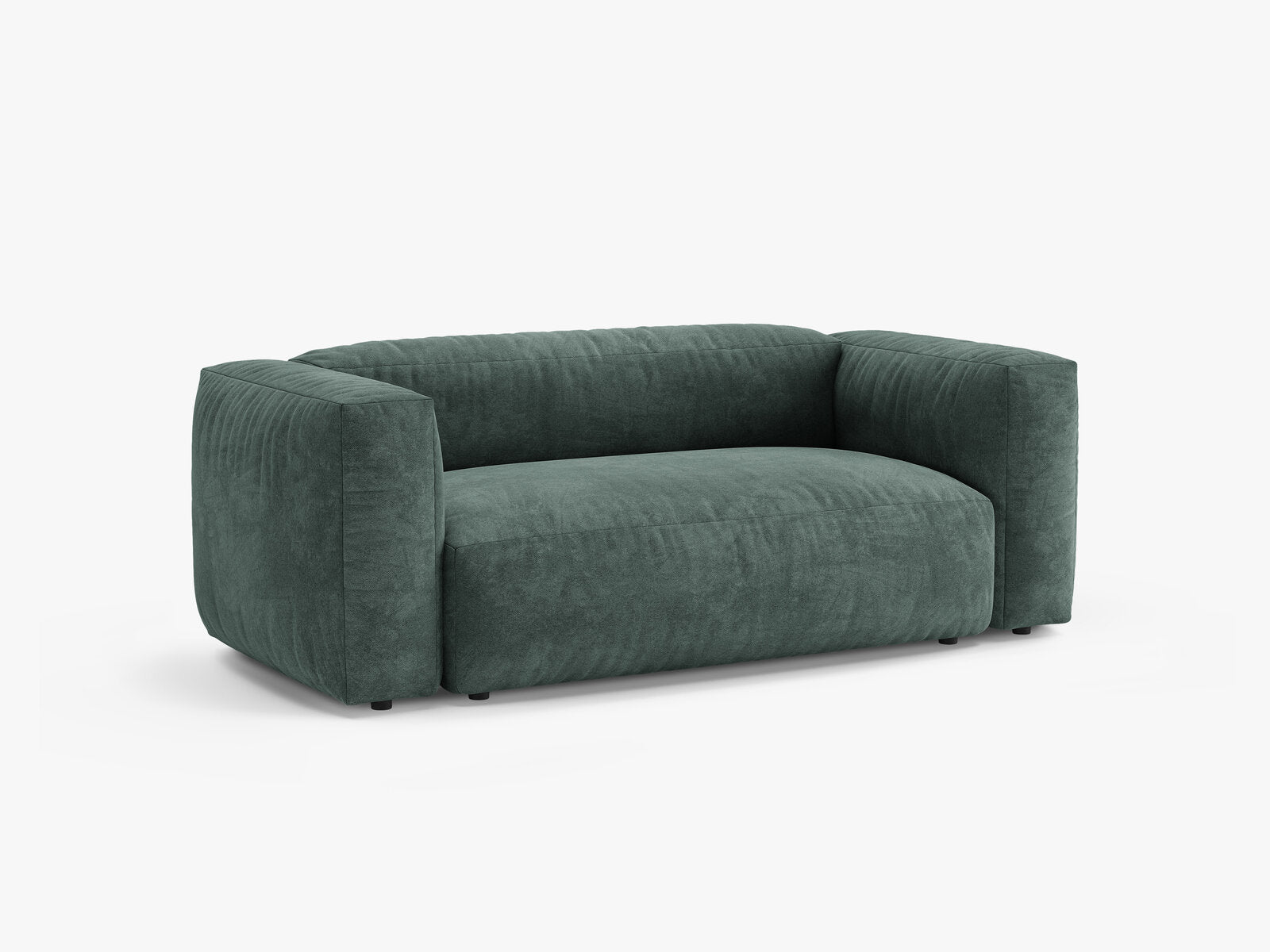 Micadoni Martina Sofa 2-Sitzer Samt Vogue Petrol