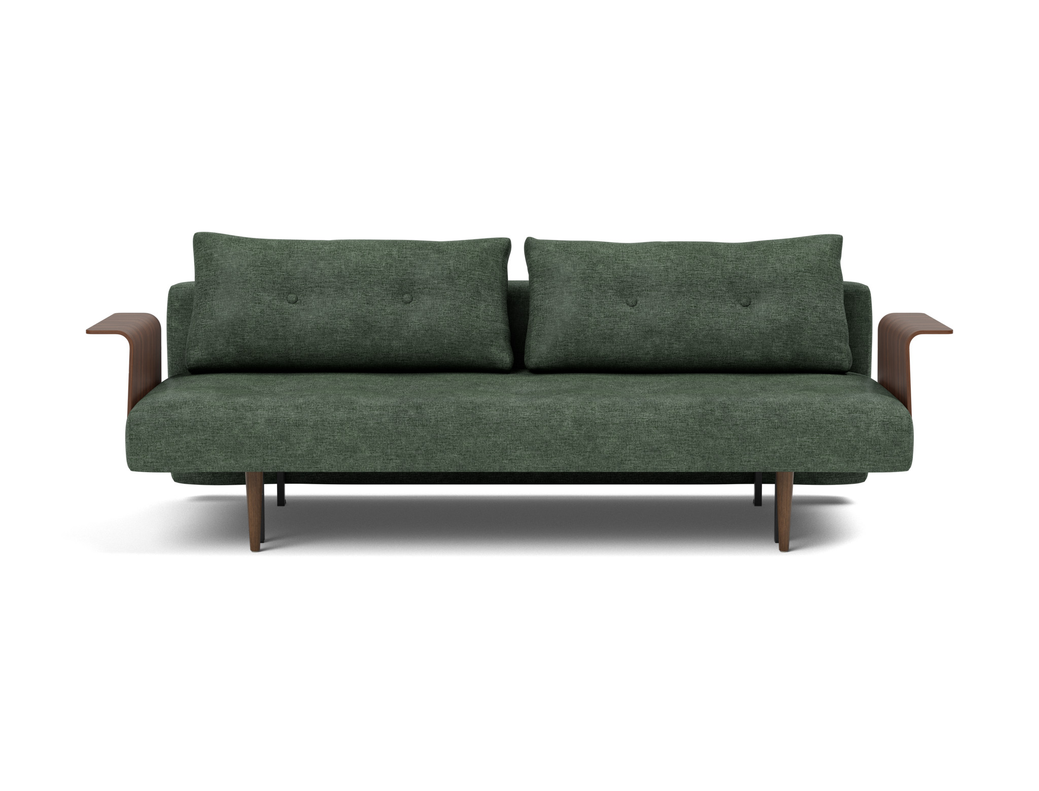 Schlafsofa Recast mit Armlehnen Flachgewebe Avella 281-Pine-Green