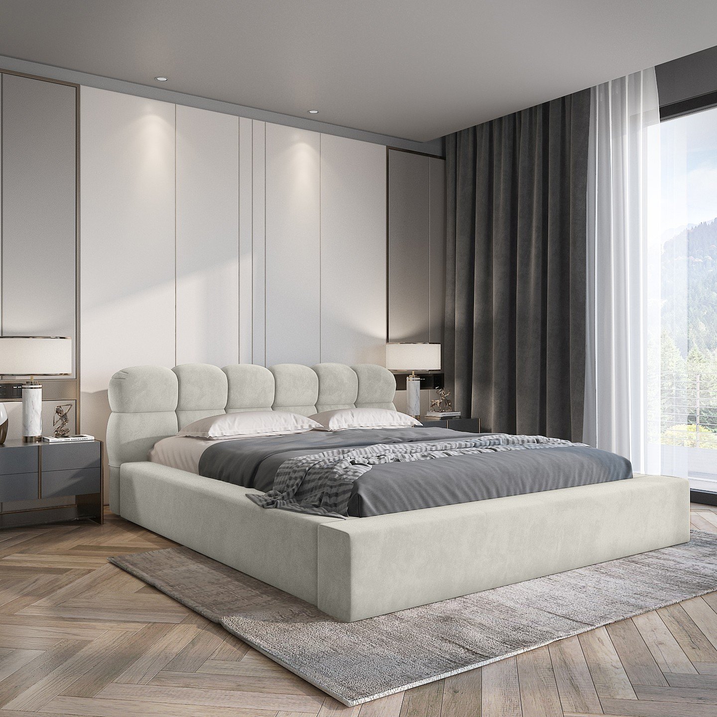 Polsterbett VENTO-NEW Ditra-New 180 mit Holzrahmen Ditra-New 05 moebelfaktor