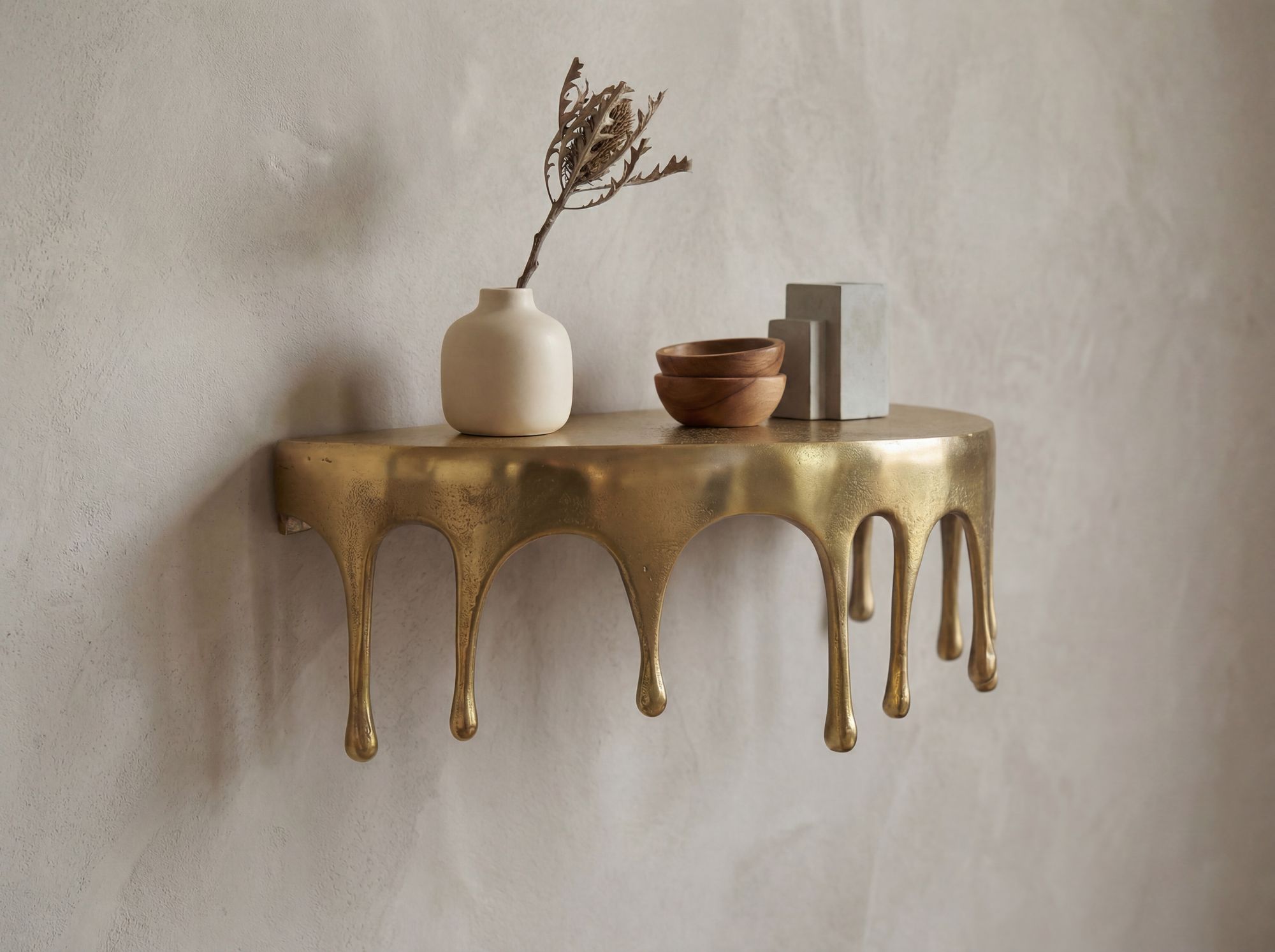 Wandregal Rodoy Aluminium Gold 35 × 17 × 20 cm