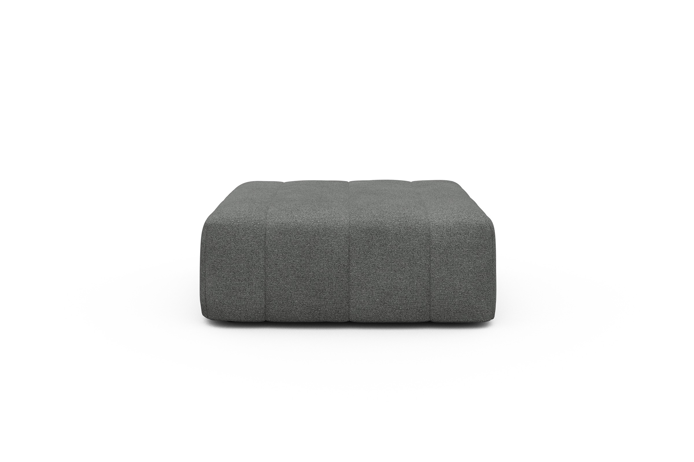 Sitzhocker Hugo Ottomane Boucle-Ash-Grey