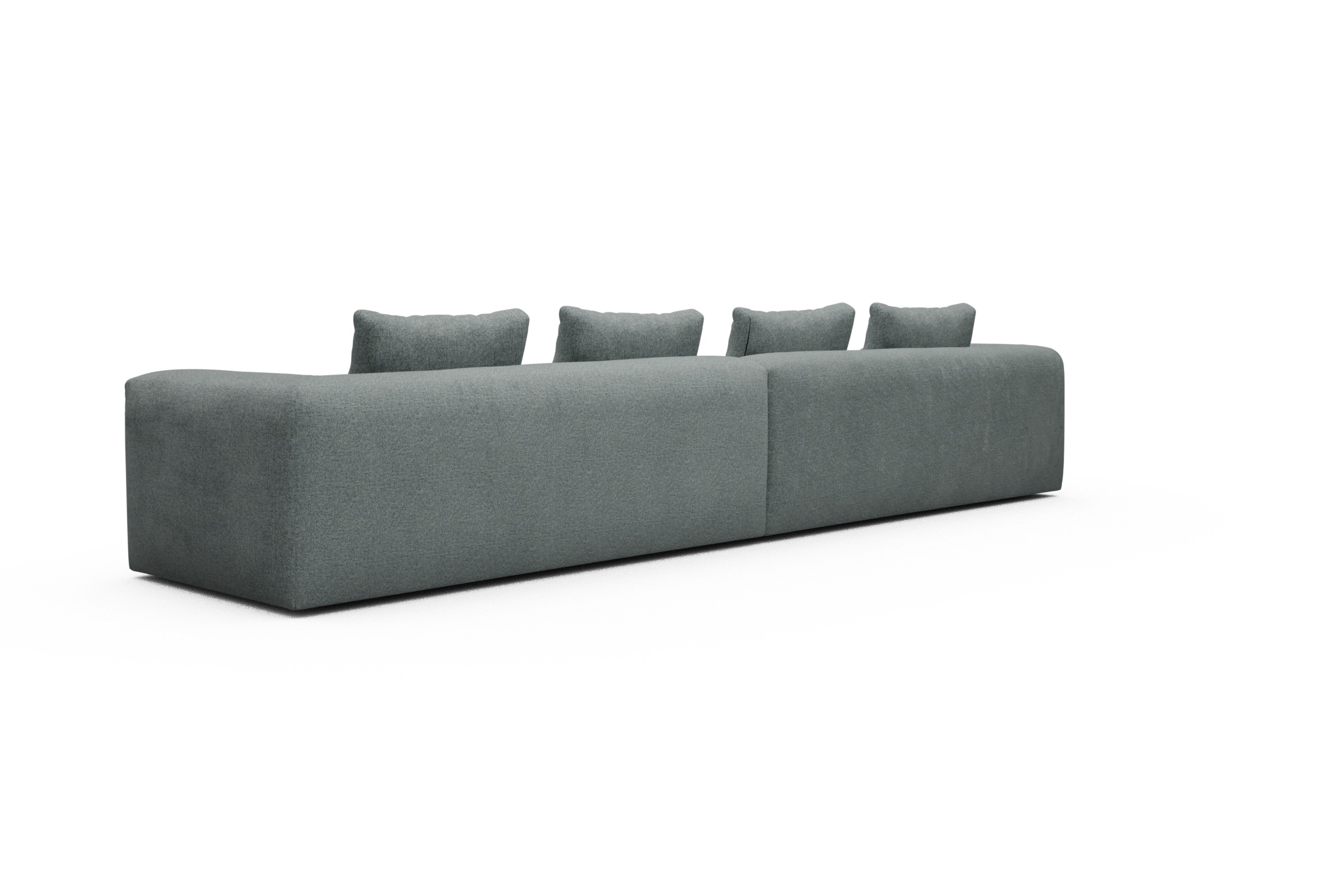 Sofa Modulares XXL Sofa Fred 5-Sitzer Casone-Light-Mixed-Green