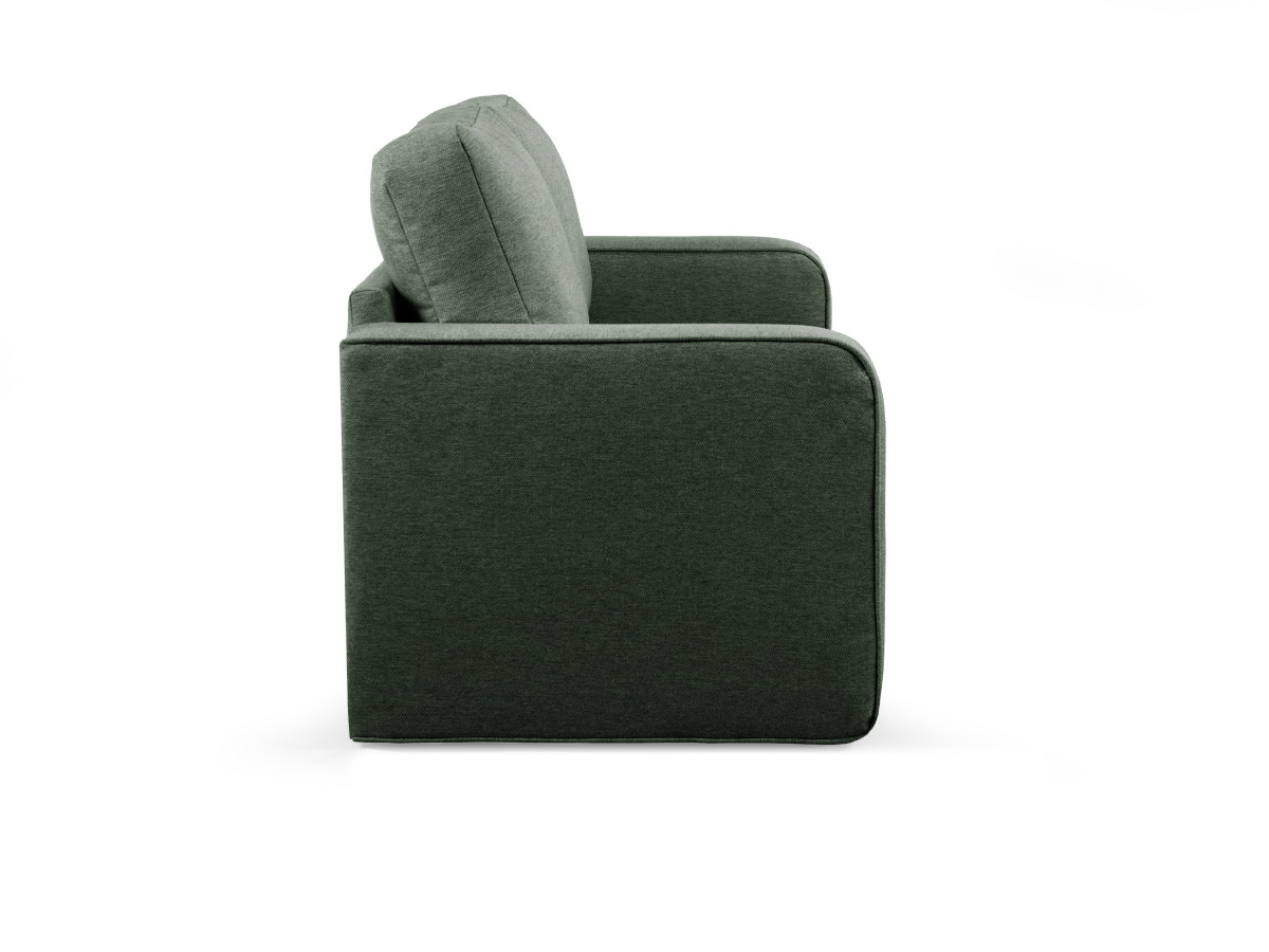 Bobochic Come Schlafsofa 2-Sitzer Melange-Stoff Grün