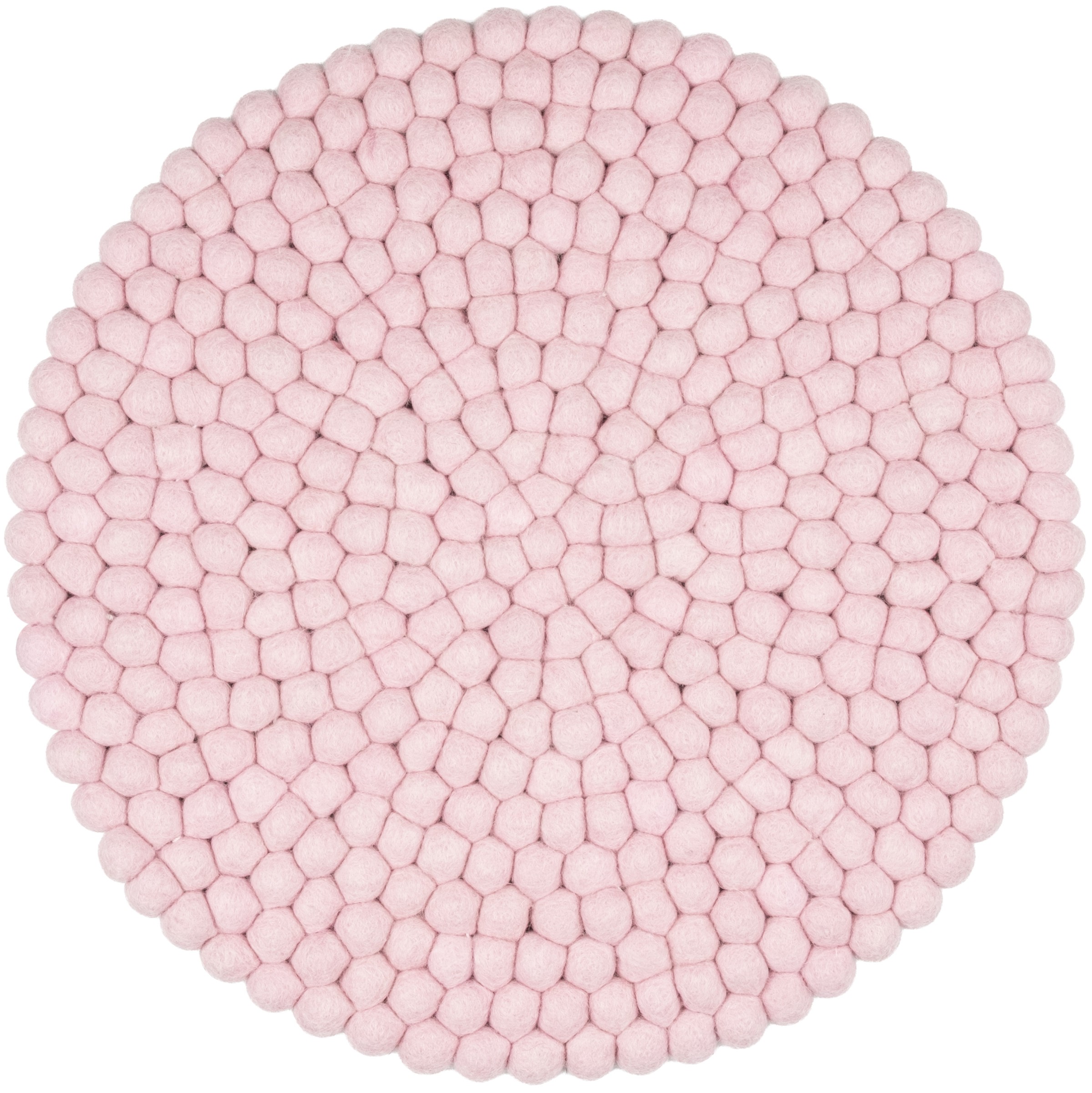 myfelt Mona Filzkugel-Sitzauflage Zartrosa Ø 36 cm