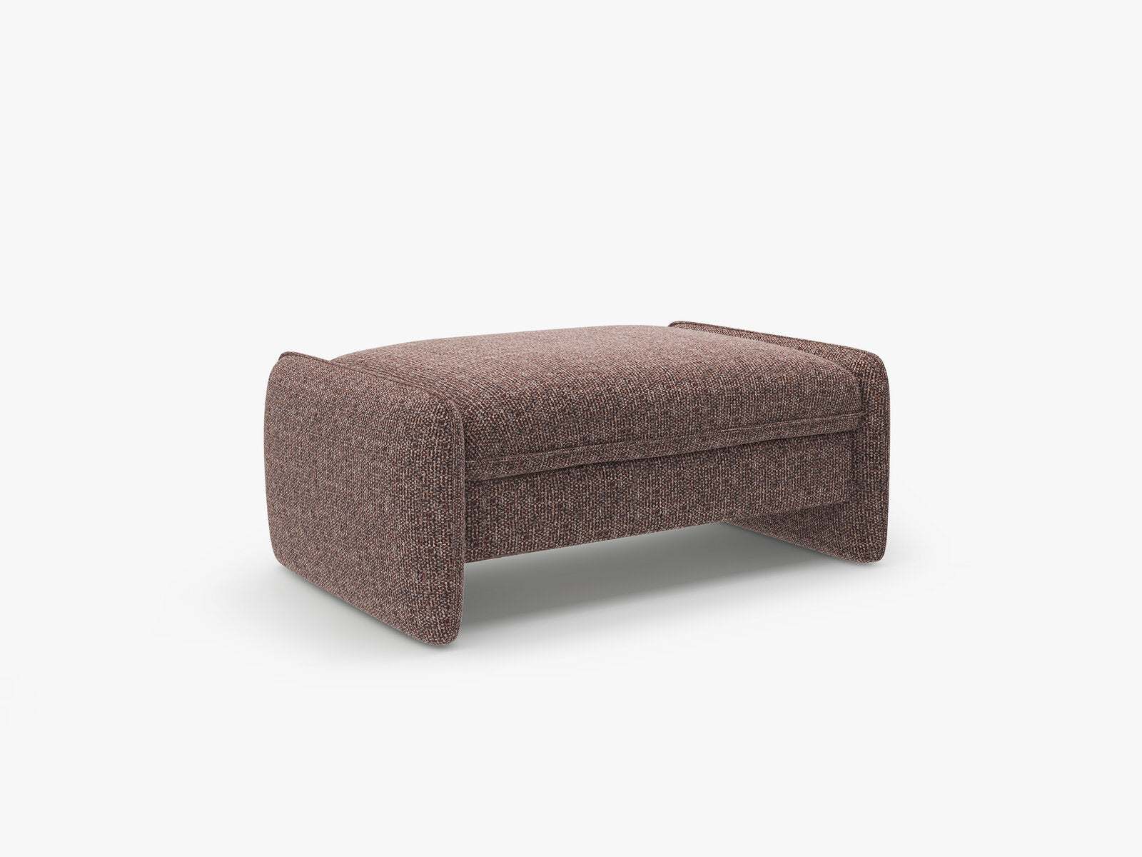 Micadoni Georgia Pouf XL Chenille Silencio Braun