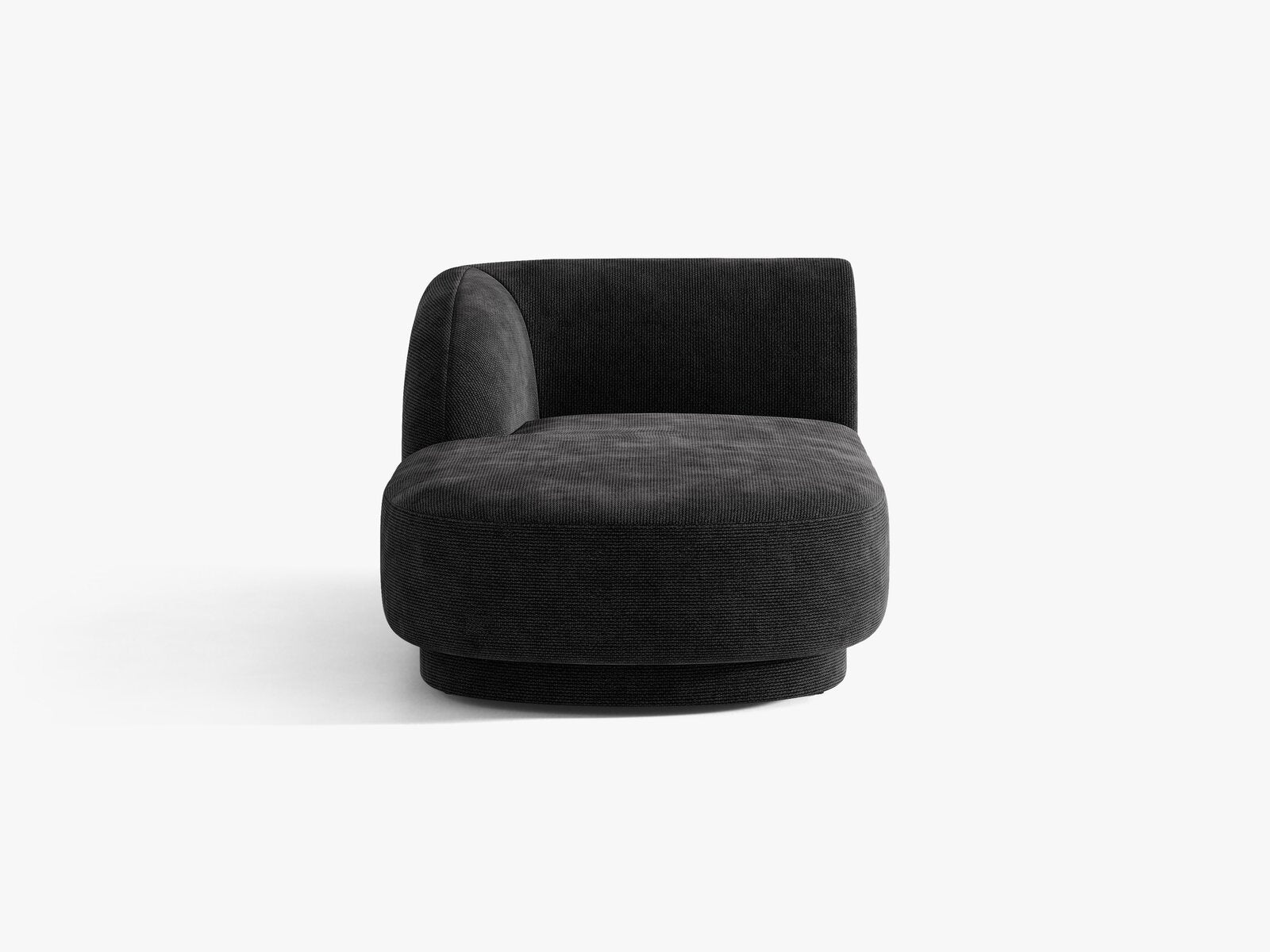 Micadoni Modul Miley 2-Sitzer Links Chenille Haga Schwarz