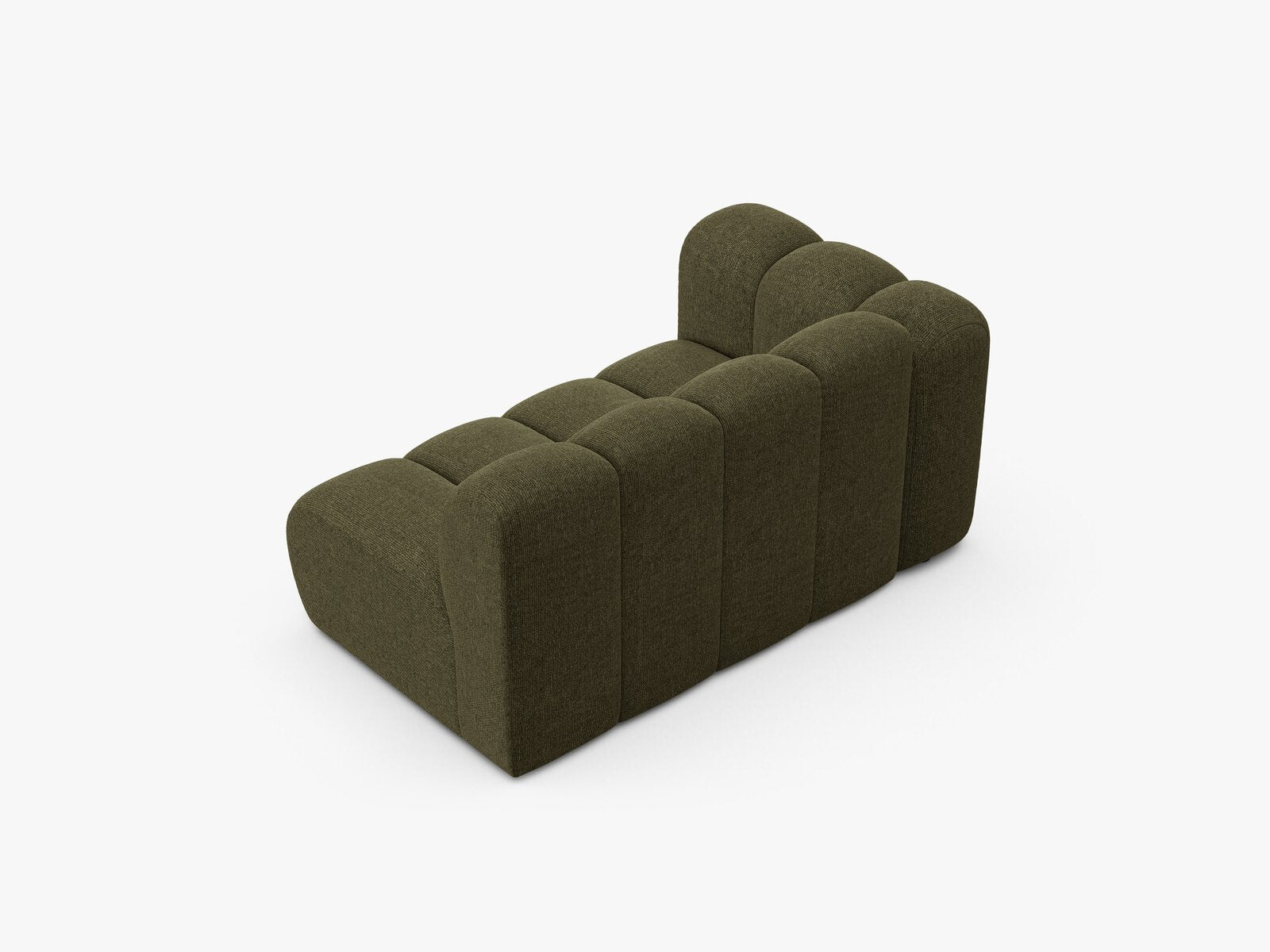 Micadoni Modul Lupine 2-Sitzer Links Chenille Eden Grün