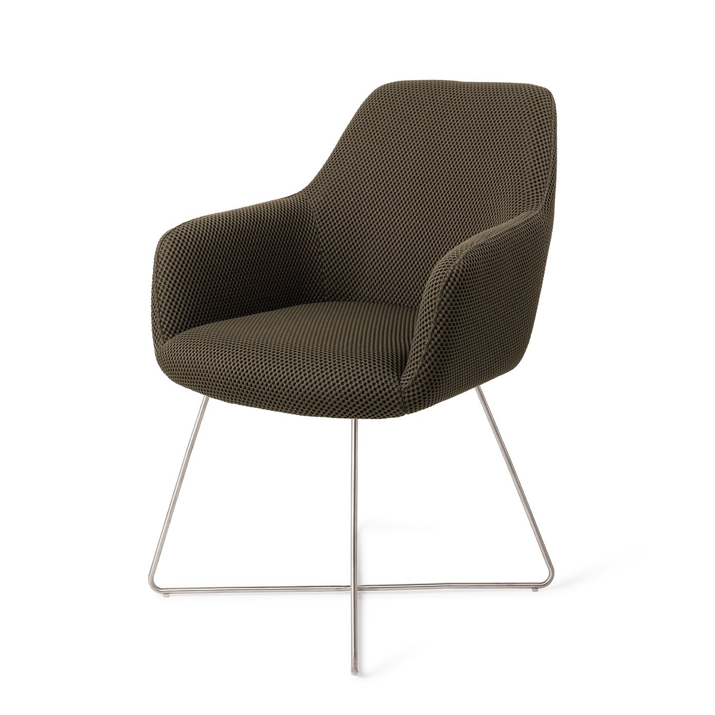 Jesper Home Esszimmerstuhl Hiroo Jungle-Jewel Cross Stahl