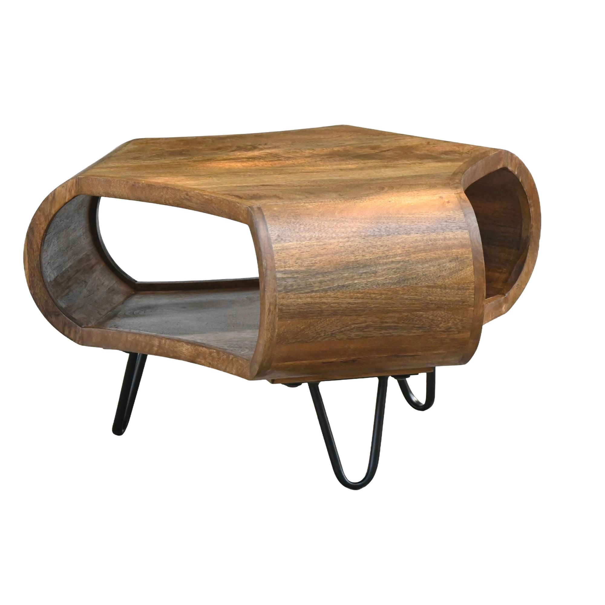Couchtisch Trysil Massivholz Mango 55 × 55 × 38 cm