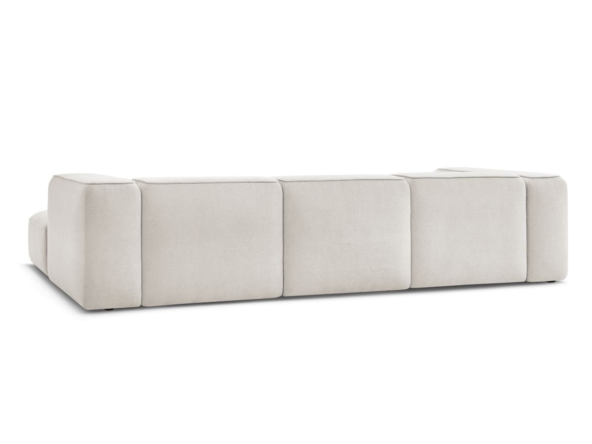Bobochic Zephyr Wohnlandschaft mit Pouf Strukturstoff Beige