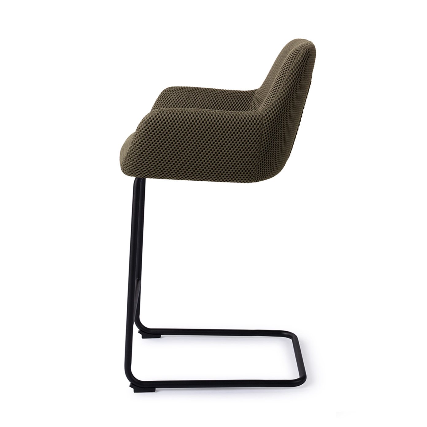 Jesper Home Barhocker Hiroo Jungle-Jewel Arch Schwarz Barhöhe (75cm)