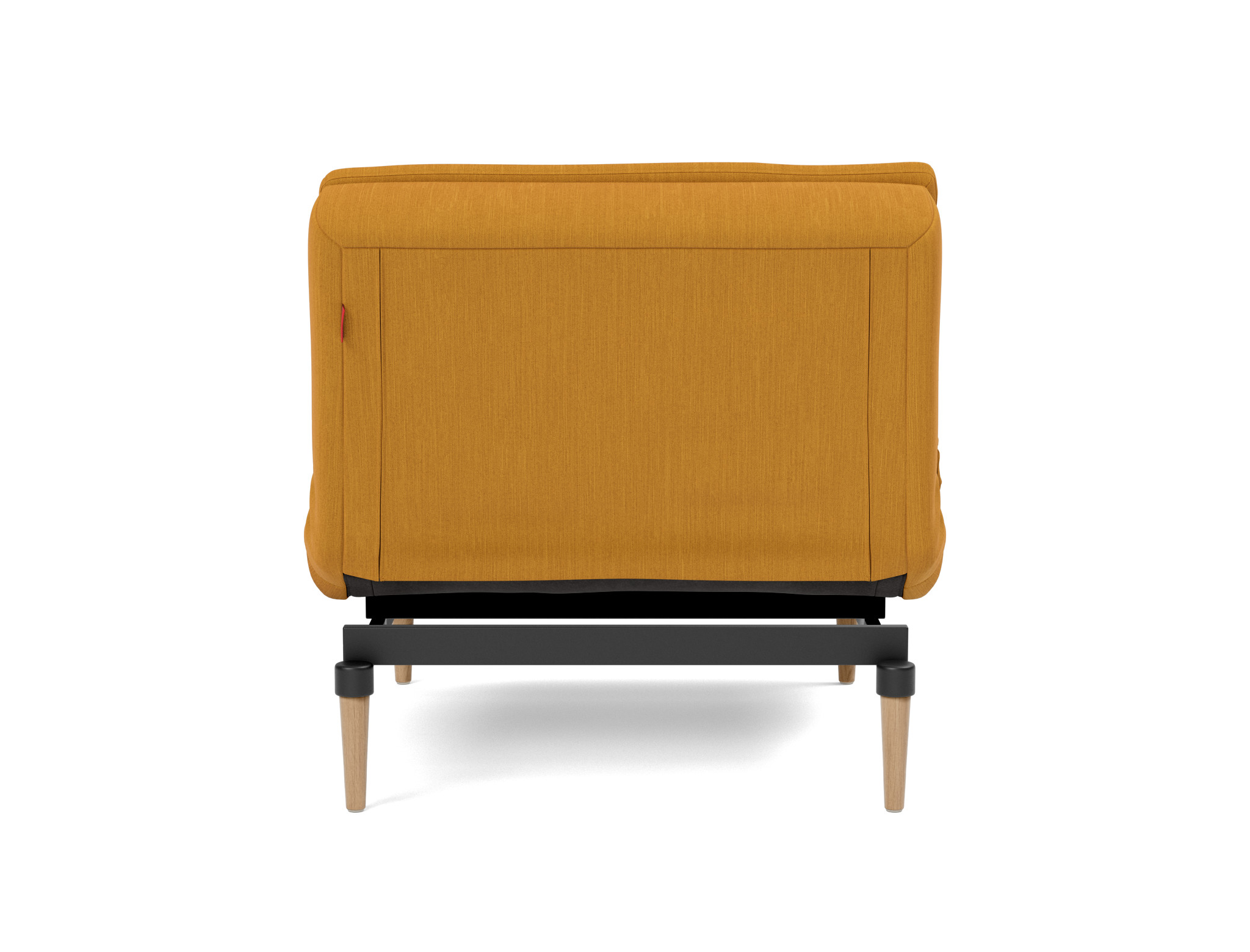 Sessel Dublexo Flachgewebe Elegance 507-Burned-Curry Beine Styletto Eiche hell
