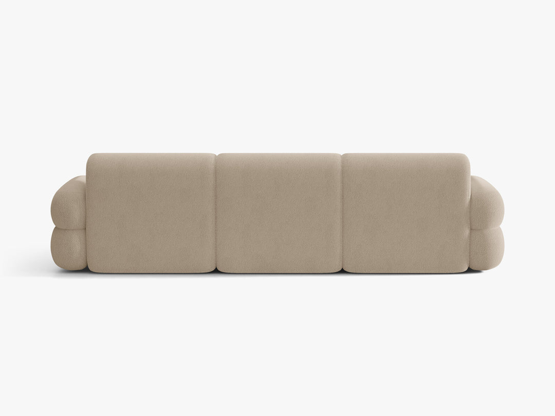 Micadoni Neo Ecksofa 4-Sitzer Rechts Boucle Baloo Beige